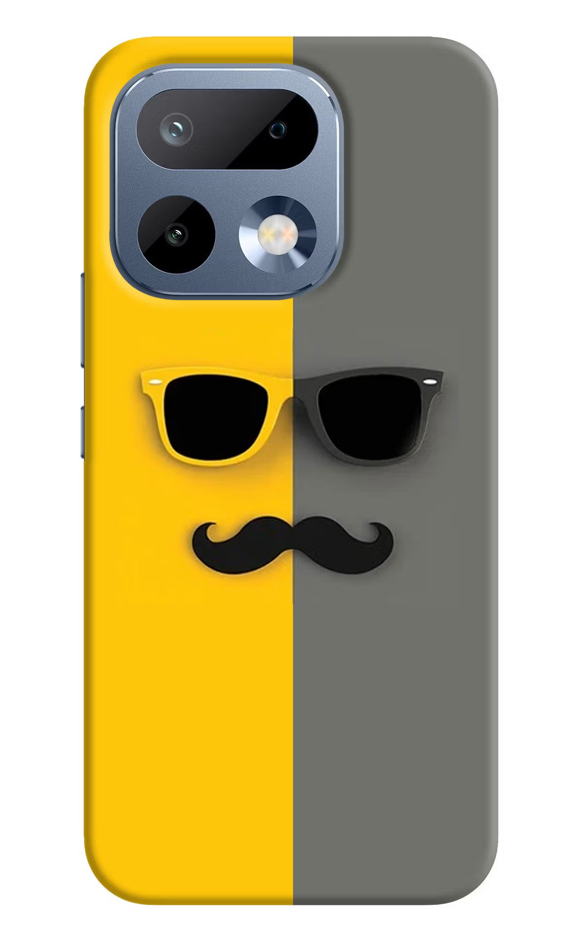 Sunglasses with Mustache Realme 16 Pro 5G Back Cover - Sunglasses with Mustache Realme 16 Pro 5G Back Cover Sunglasses with Mustache Realme 16 Pro 5G Back Cover