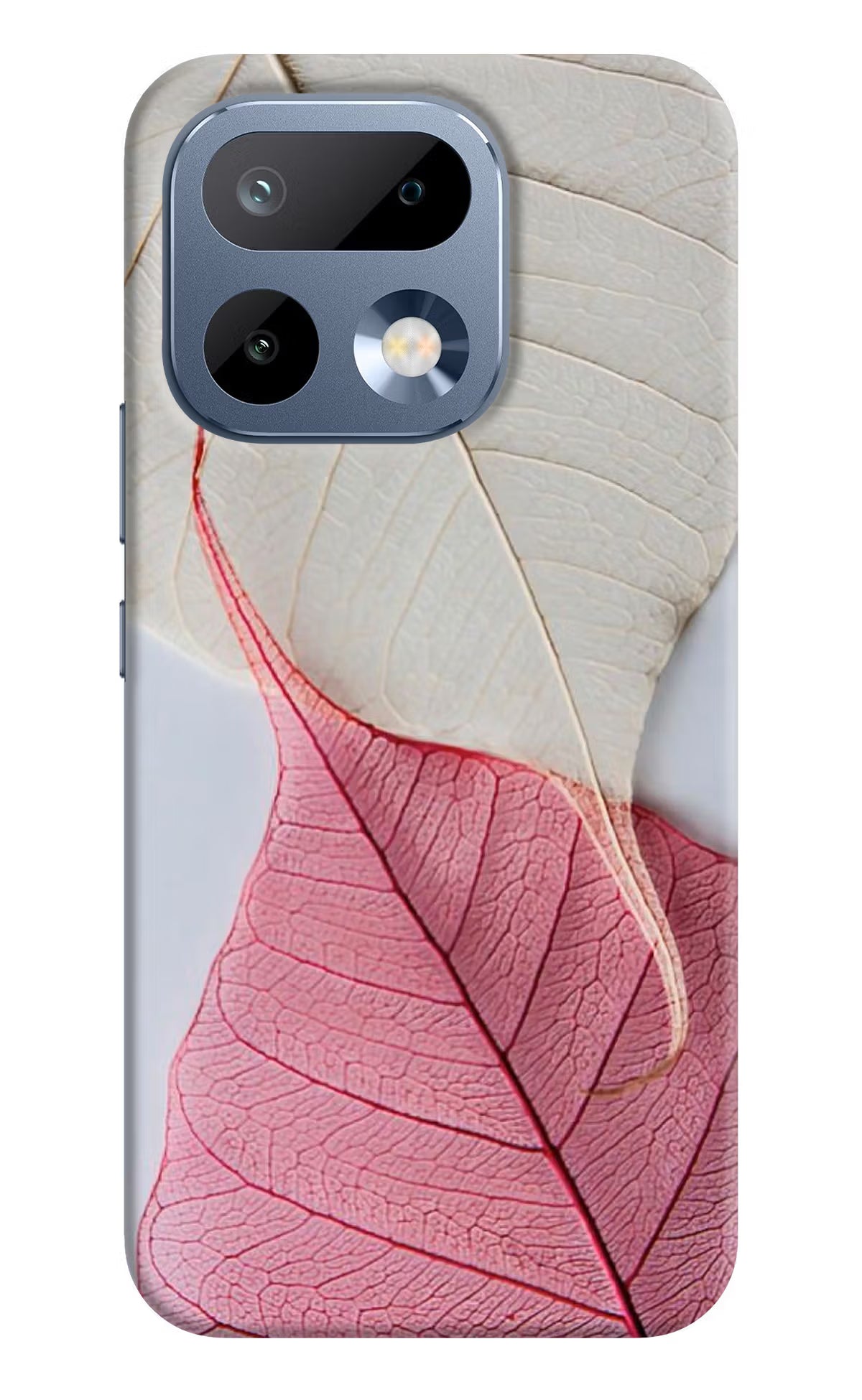 White Pink Leaf Realme 16 Pro 5G Back Cover - White Pink Leaf Realme 16 Pro 5G Back Cover White Pink Leaf Realme 16 Pro 5G Back Cover