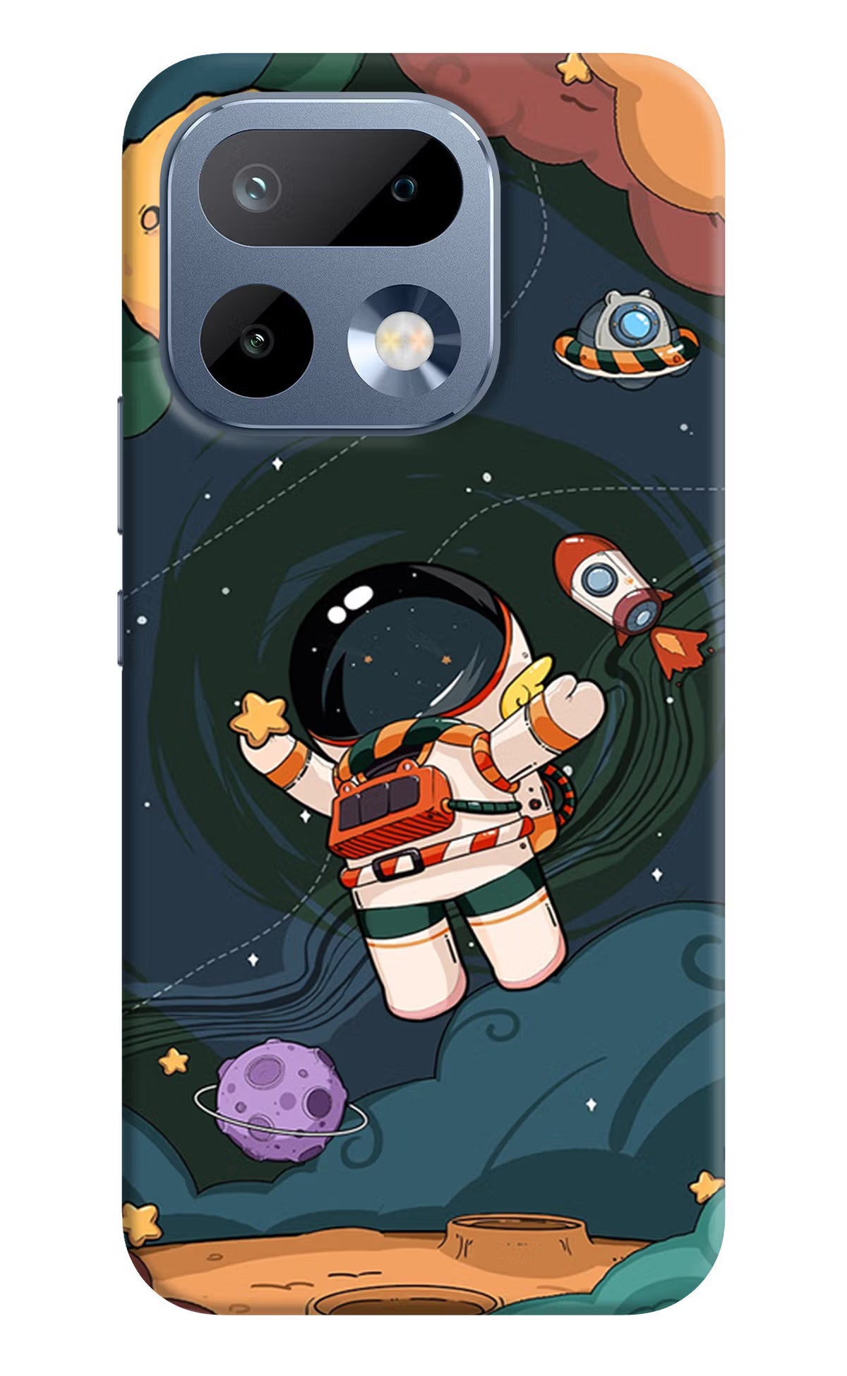 Cartoon Astronaut Realme 16 Pro 5G Back Cover - Cartoon Astronaut Realme 16 Pro 5G Back Cover Cartoon Astronaut Realme 16 Pro 5G Back Cover