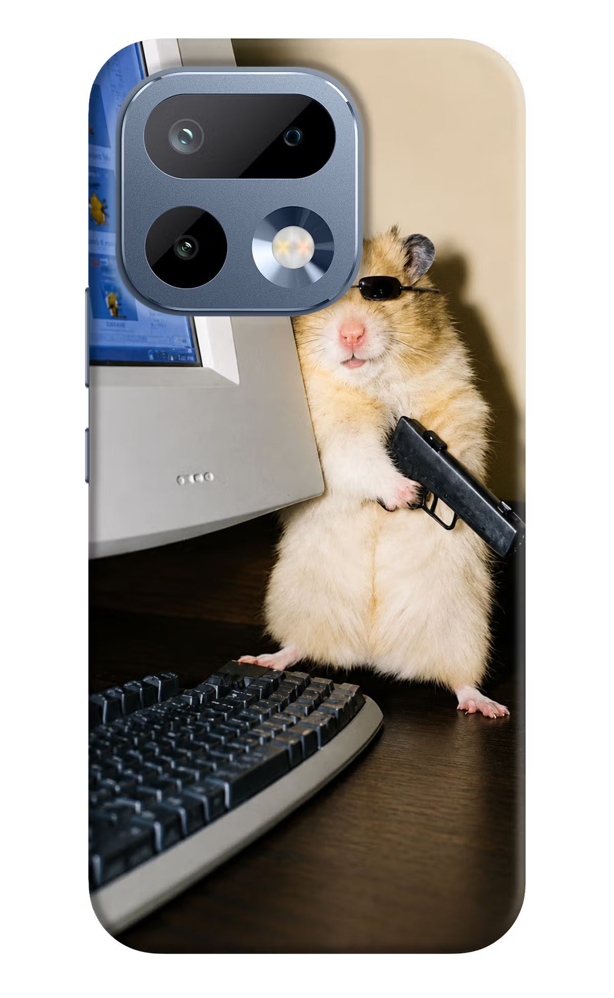 Hacker Hamster Realme 16 Pro 5G Back Cover - Hacker Hamster Realme 16 Pro 5G Back Cover Hacker Hamster Realme 16 Pro 5G Back Cover
