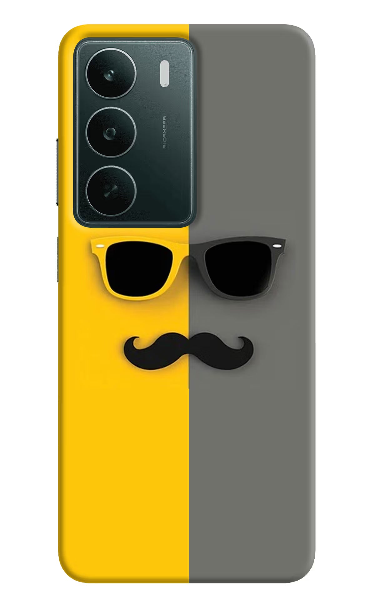 Sunglasses with Mustache Realme C75 5G Back Cover - Sunglasses with Mustache Realme C75 5G Back Cover Sunglasses with Mustache Realme C75 5G Back Cover