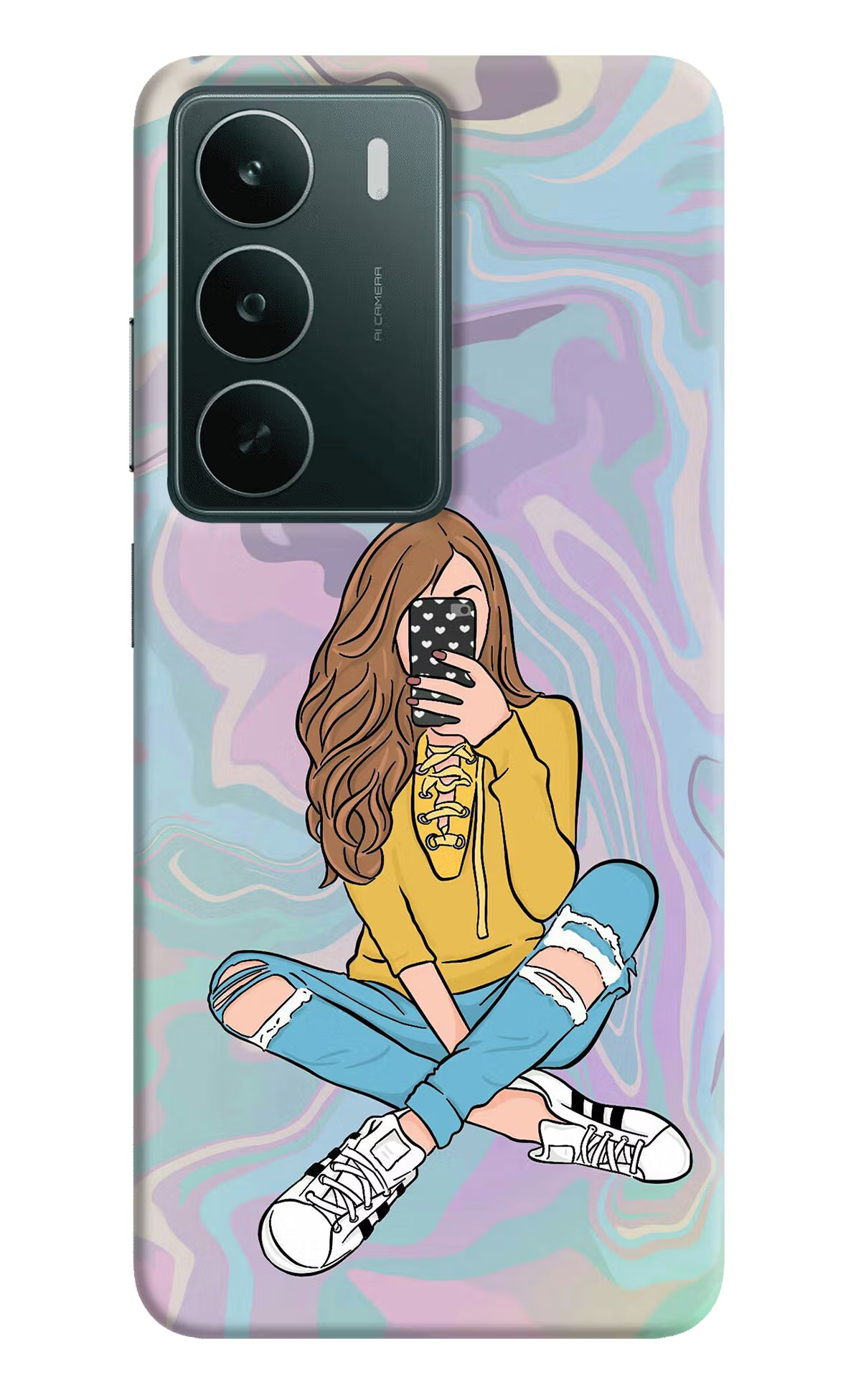 Selfie Girl Realme C75 5G Back Cover - Selfie Girl Realme C75 5G Back Cover Selfie Girl Realme C75 5G Back Cover
