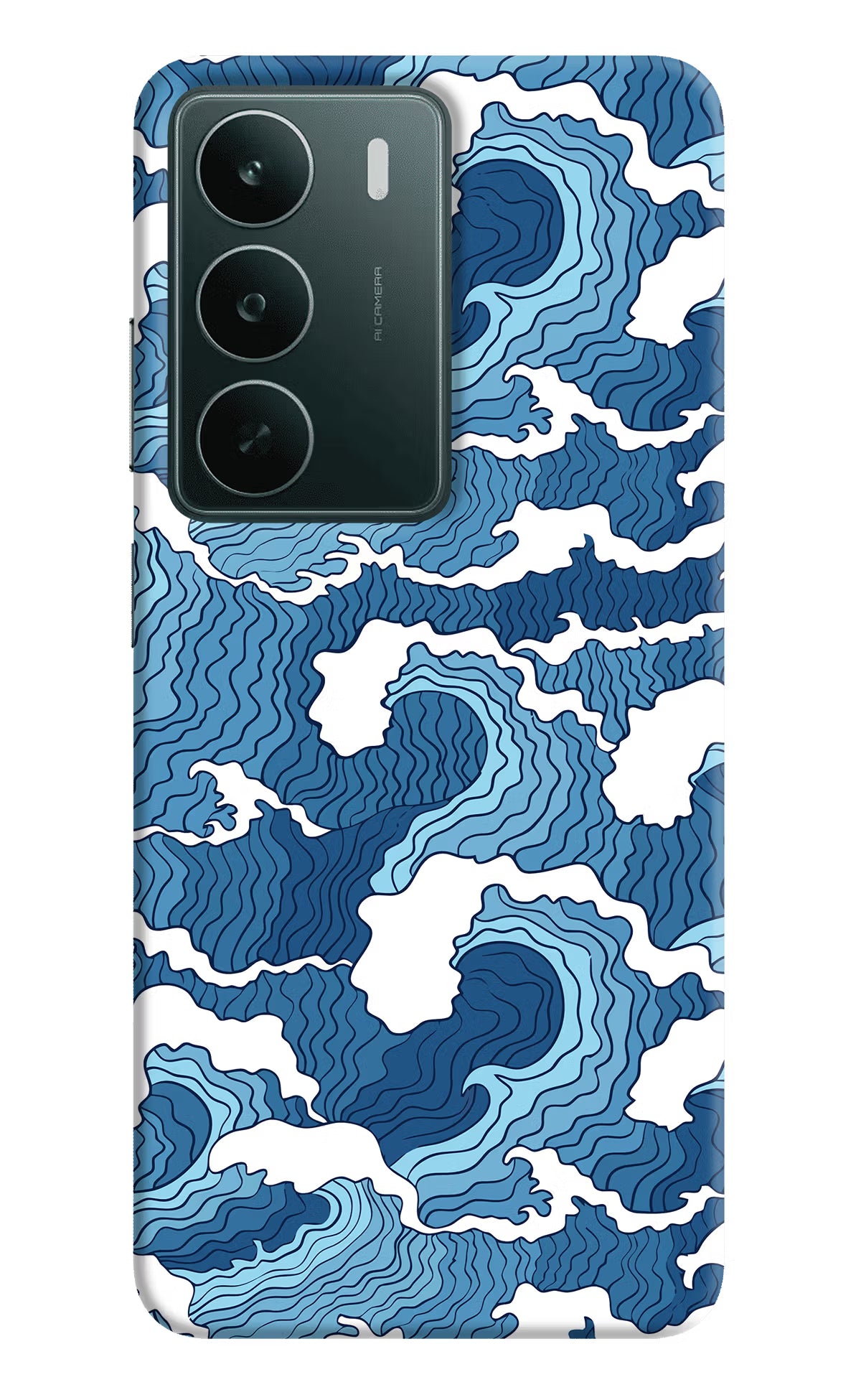 Blue Waves Realme C75 5G Back Cover - Blue Waves Realme C75 5G Back Cover Blue Waves Realme C75 5G Back Cover