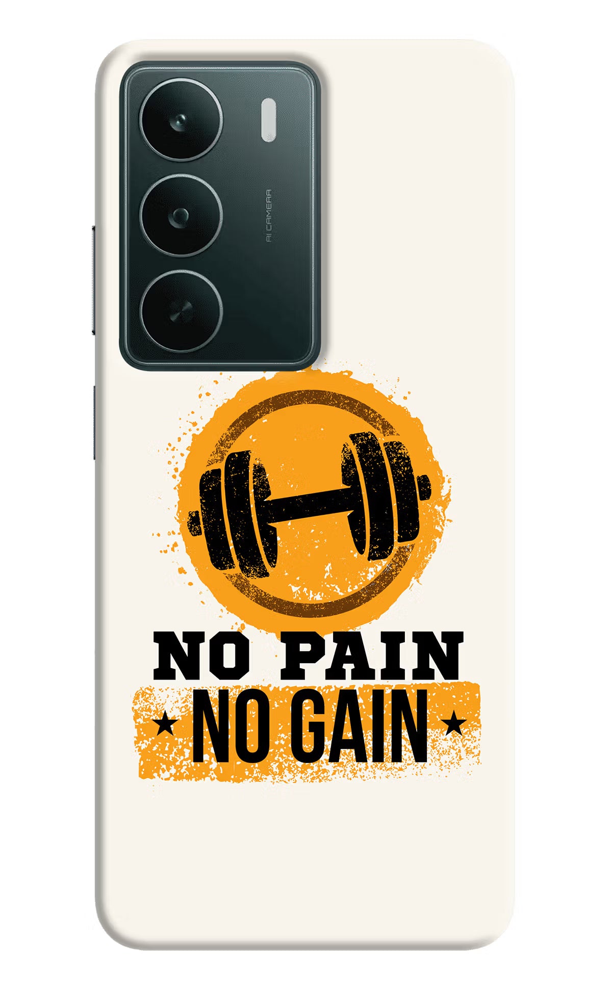 No Pain No Gain Realme C75 5G Back Cover - No Pain No Gain Realme C75 5G Back Cover No Pain No Gain Realme C75 5G Back Cover