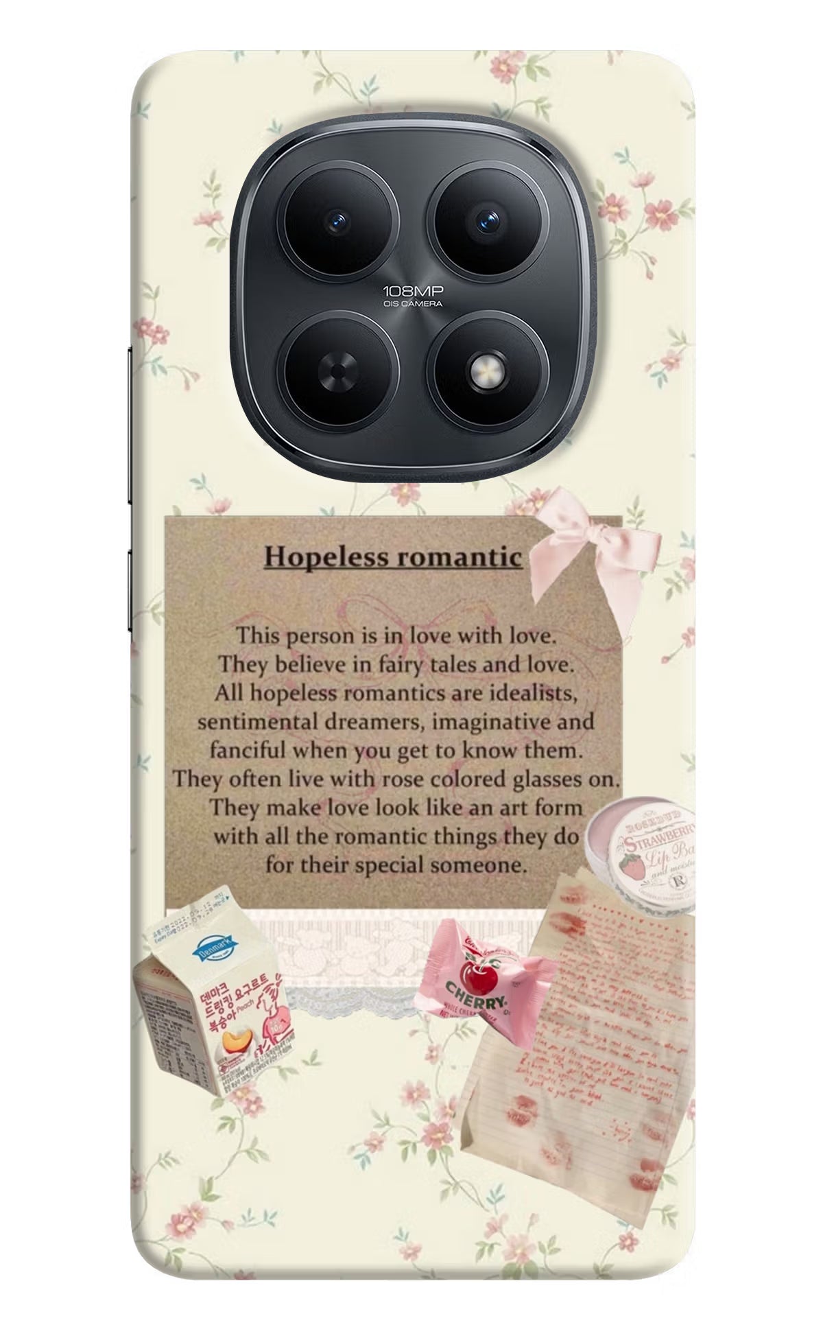 Hopeless Romantic Redmi Note 15 5G Back Cover - Hopeless Romantic Redmi Note 15 5G Back Cover Hopeless Romantic Redmi Note 15 5G Back Cover