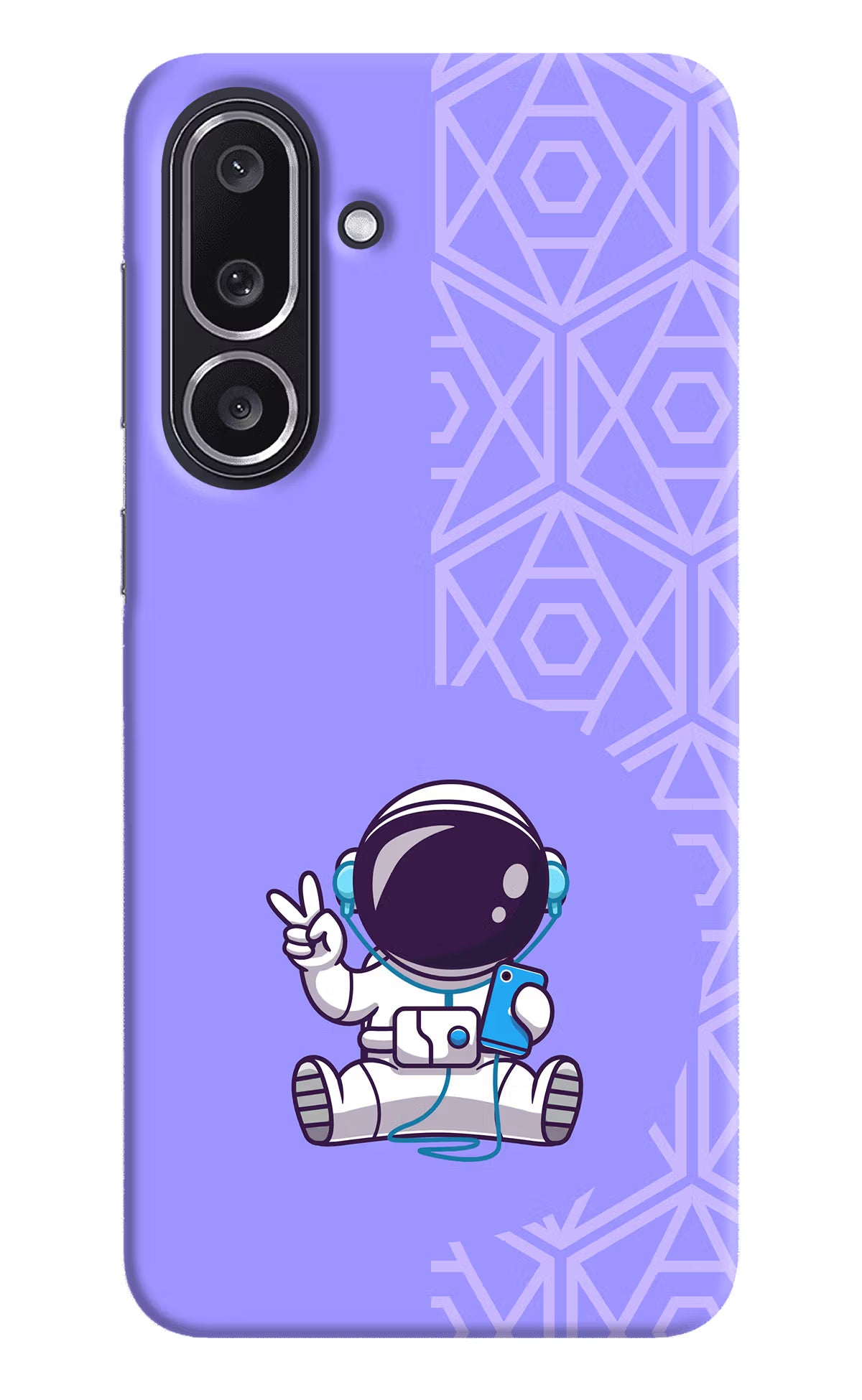 Cute Astronaut Chilling Samsung M36 5G Back Cover - Cute Astronaut Chilling Samsung M36 5G Back Cover Cute Astronaut Chilling Samsung M36 5G Back Cover