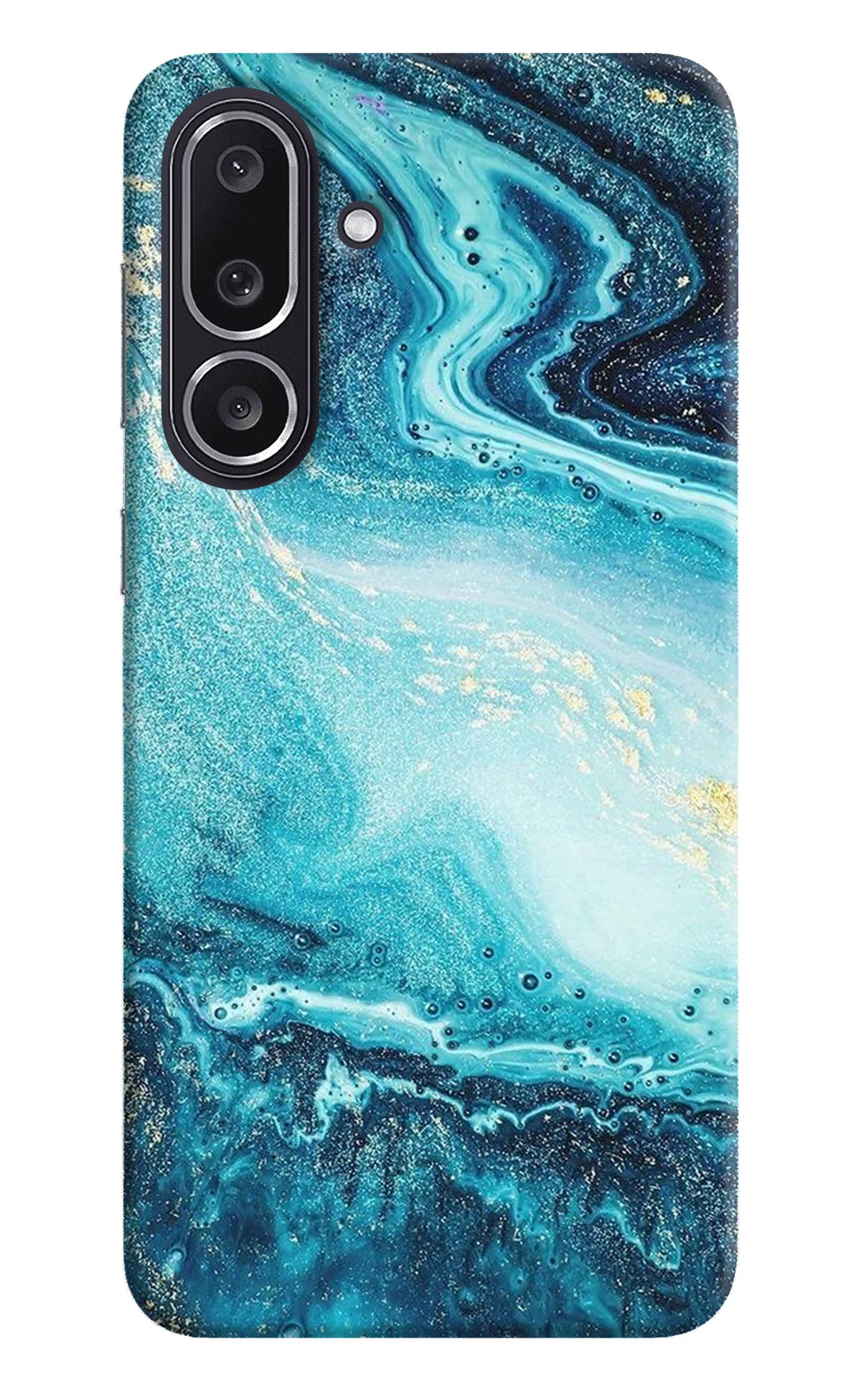 Blue Glitter Marble Samsung M36 5G Back Cover - Blue Glitter Marble Samsung M36 5G Back Cover Blue Glitter Marble Samsung M36 5G Back Cover