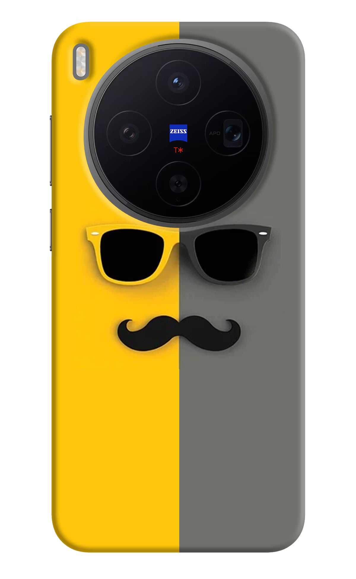 Sunglasses with Mustache Vivo X300 Back Cover - Sunglasses with Mustache Vivo X300 Back Cover Sunglasses with Mustache Vivo X300 Back Cover
