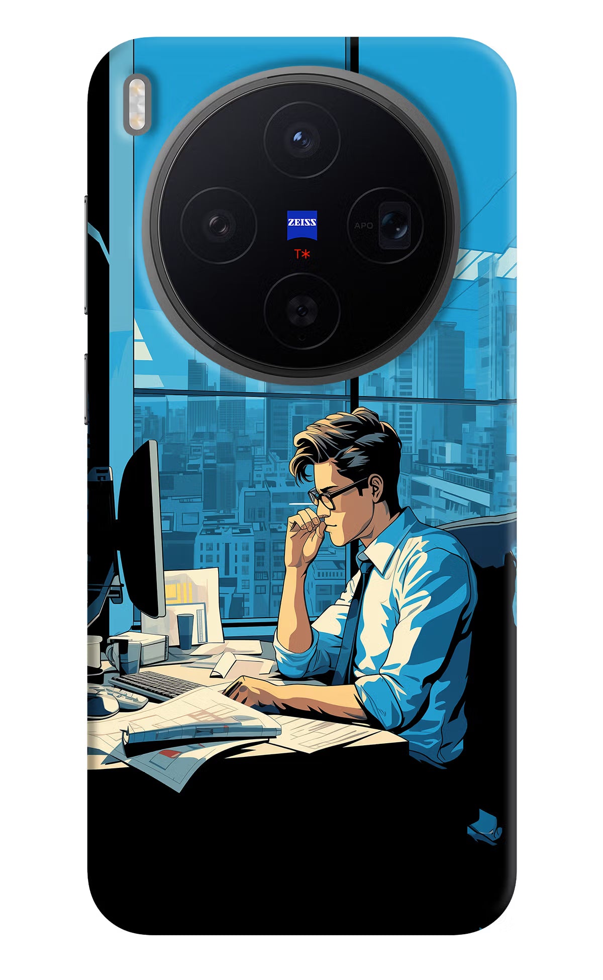Focused Hustler (AI Generated) Vivo X300 Back Cover - Focused Hustler (AI Generated) Vivo X300 Back Cover Focused Hustler (AI Generated) Vivo X300 Back Cover