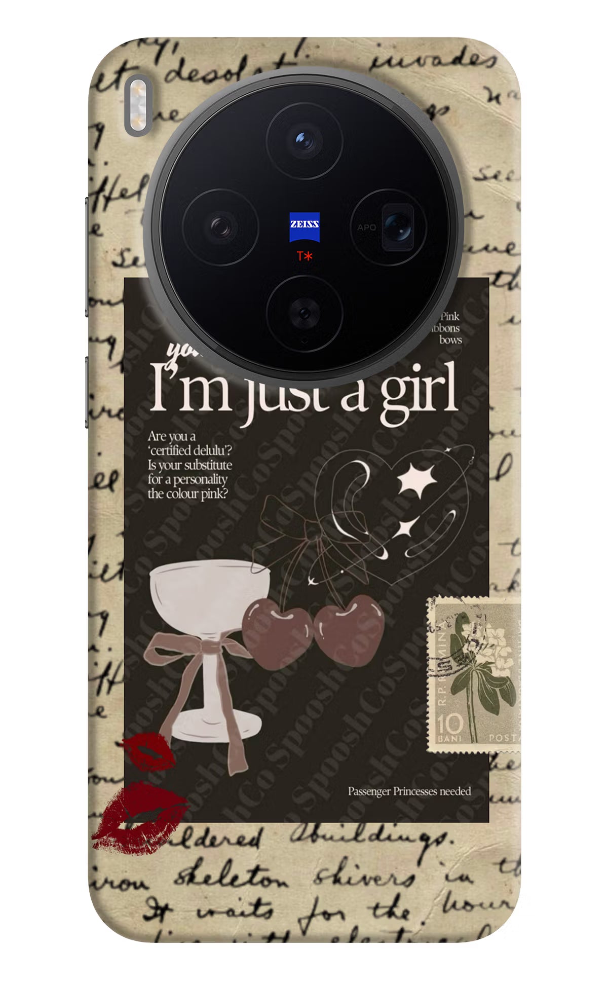 I am just a girl Vivo X300 Back Cover - I am just a girl Vivo X300 Back Cover I am just a girl Vivo X300 Back Cover
