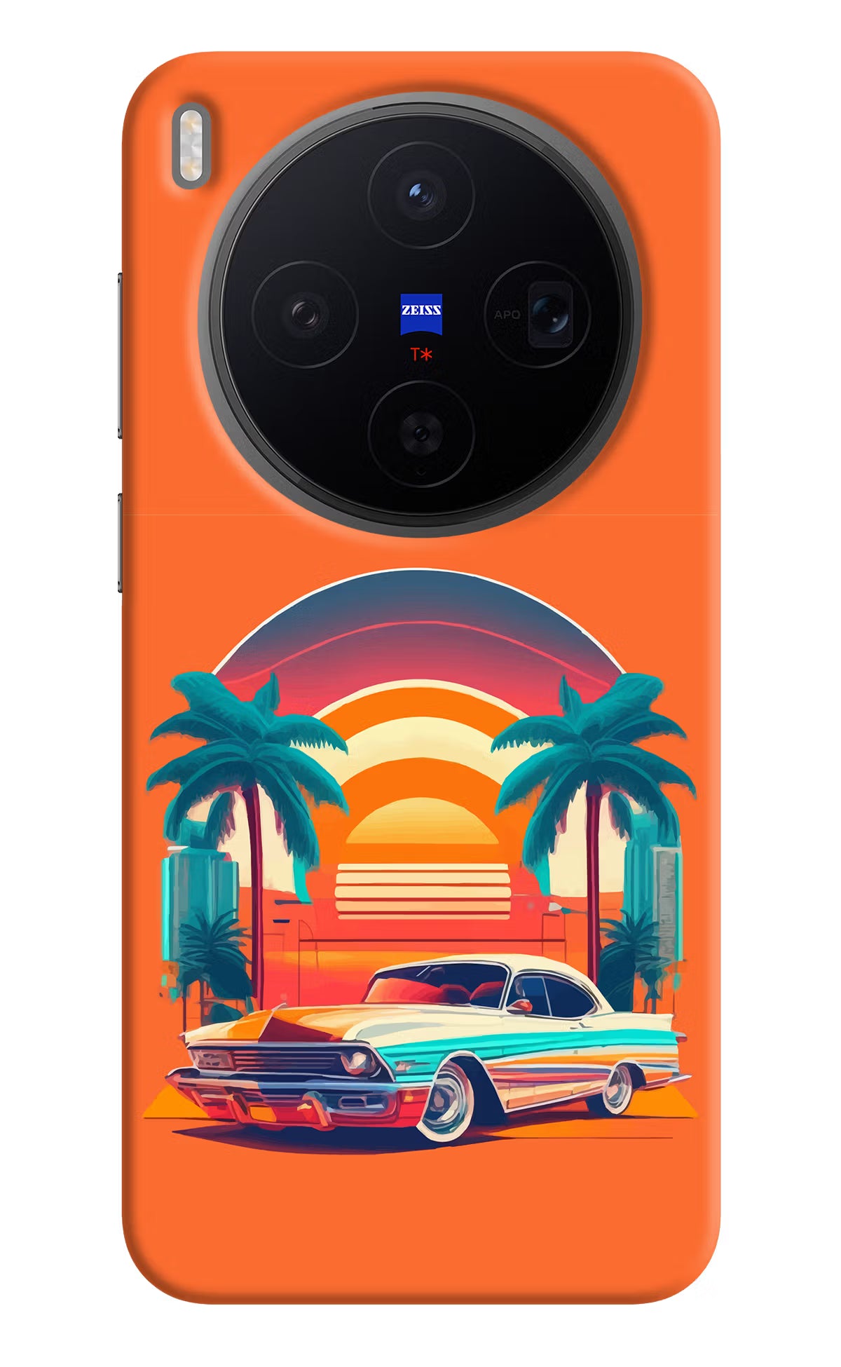 Palm Drive 80s Vivo X300 Back Cover - Palm Drive 80s Vivo X300 Back Cover Palm Drive 80s Vivo X300 Back Cover