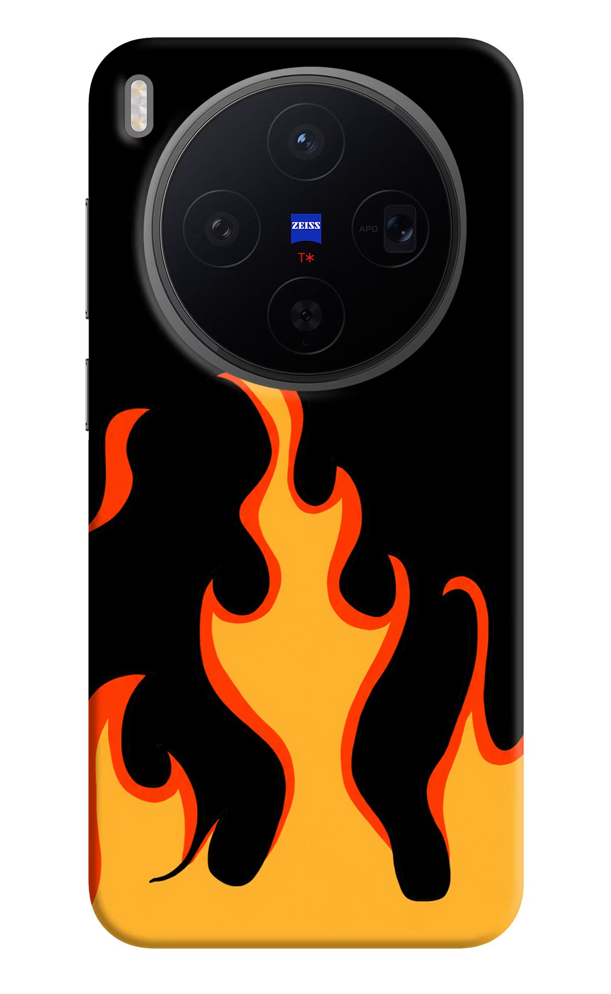 Fired Up – Black Vivo X300 Back Cover - Fired Up – Black Vivo X300 Back Cover Fired Up – Black Vivo X300 Back Cover