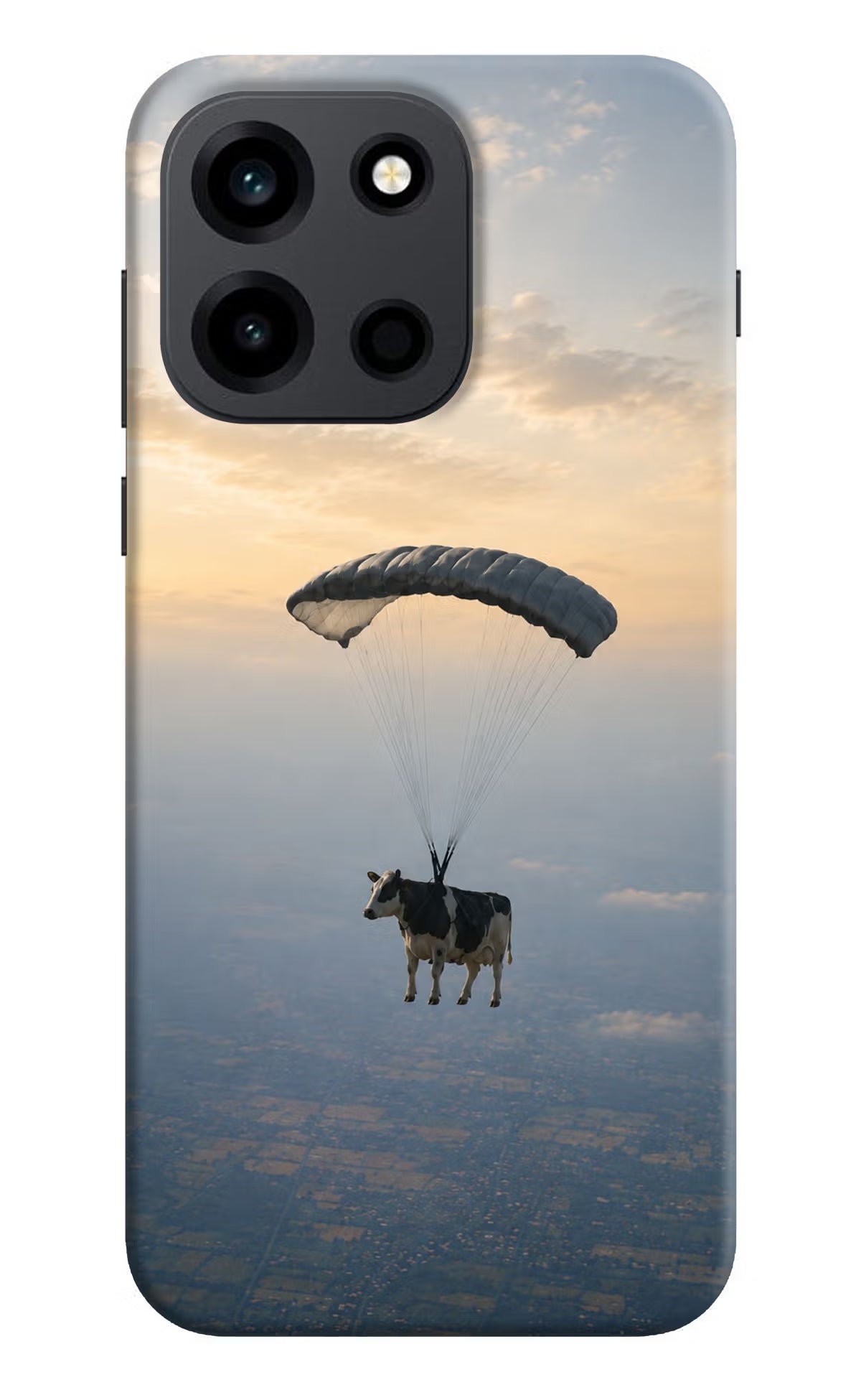 Skydiving Cow OnePlus Nord 6 Back Cover - Skydiving Cow OnePlus Nord 6 Back Cover Skydiving Cow OnePlus Nord 6 Back Cover