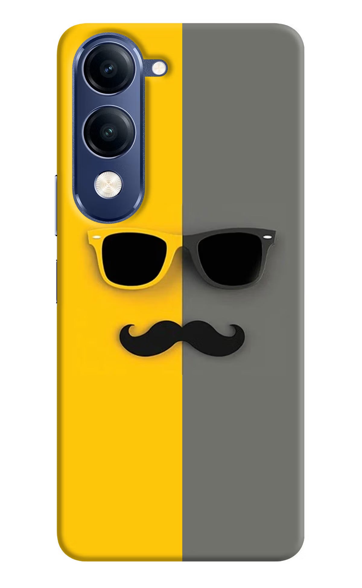 Sunglasses with Mustache Vivo T4 Lite 5G Back Cover - Sunglasses with Mustache Vivo T4 Lite 5G Back Cover Sunglasses with Mustache Vivo T4 Lite 5G Back Cover