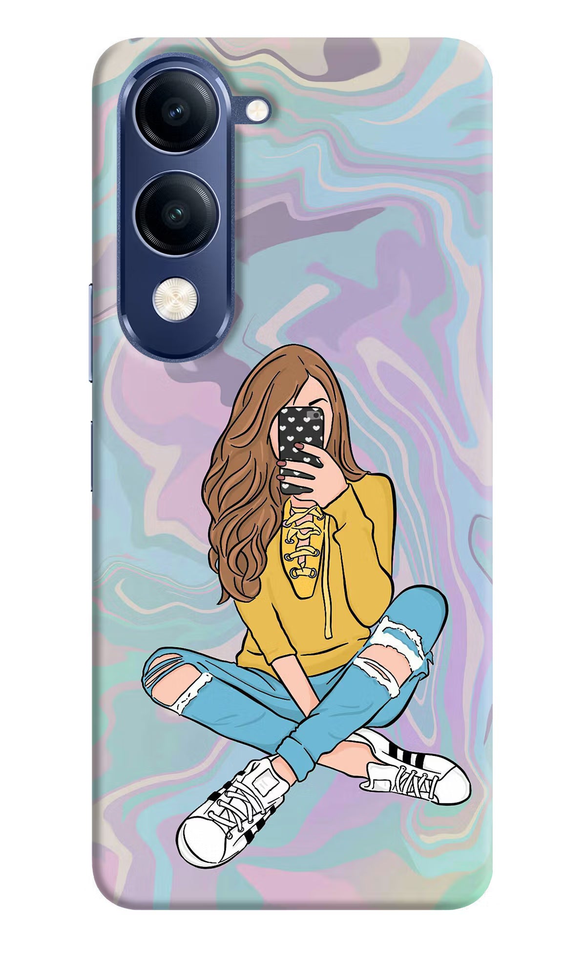 Selfie Girl Vivo T4 Lite 5G Back Cover - Selfie Girl Vivo T4 Lite 5G Back Cover Selfie Girl Vivo T4 Lite 5G Back Cover