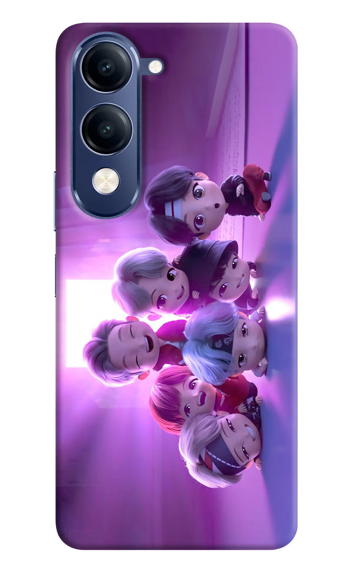 BTS Chibi Vivo T4 Lite 5G Back Cover - BTS Chibi Vivo T4 Lite 5G Back Cover BTS Chibi Vivo T4 Lite 5G Back Cover