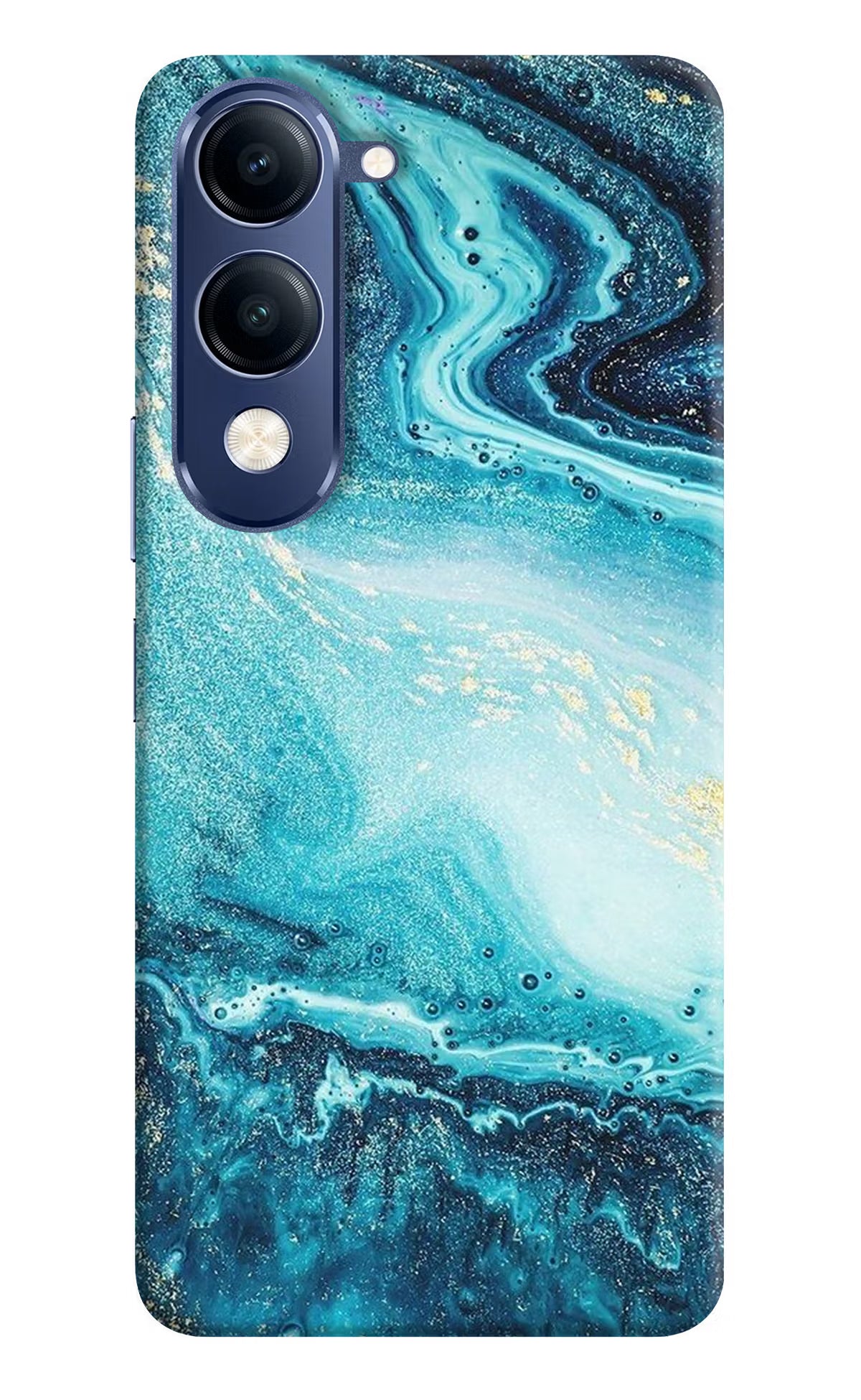 Blue Glitter Marble Vivo T4 Lite 5G Back Cover - Blue Glitter Marble Vivo T4 Lite 5G Back Cover Blue Glitter Marble Vivo T4 Lite 5G Back Cover