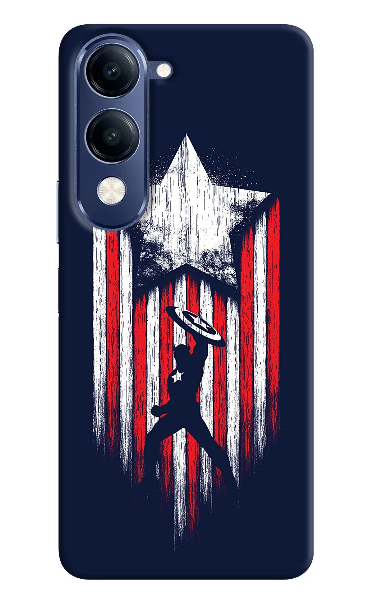 Captain America Marvel Art Vivo T4 Lite 5G Back Cover - Captain America Marvel Art Vivo T4 Lite 5G Back Cover Captain America Marvel Art Vivo T4 Lite 5G Back Cover