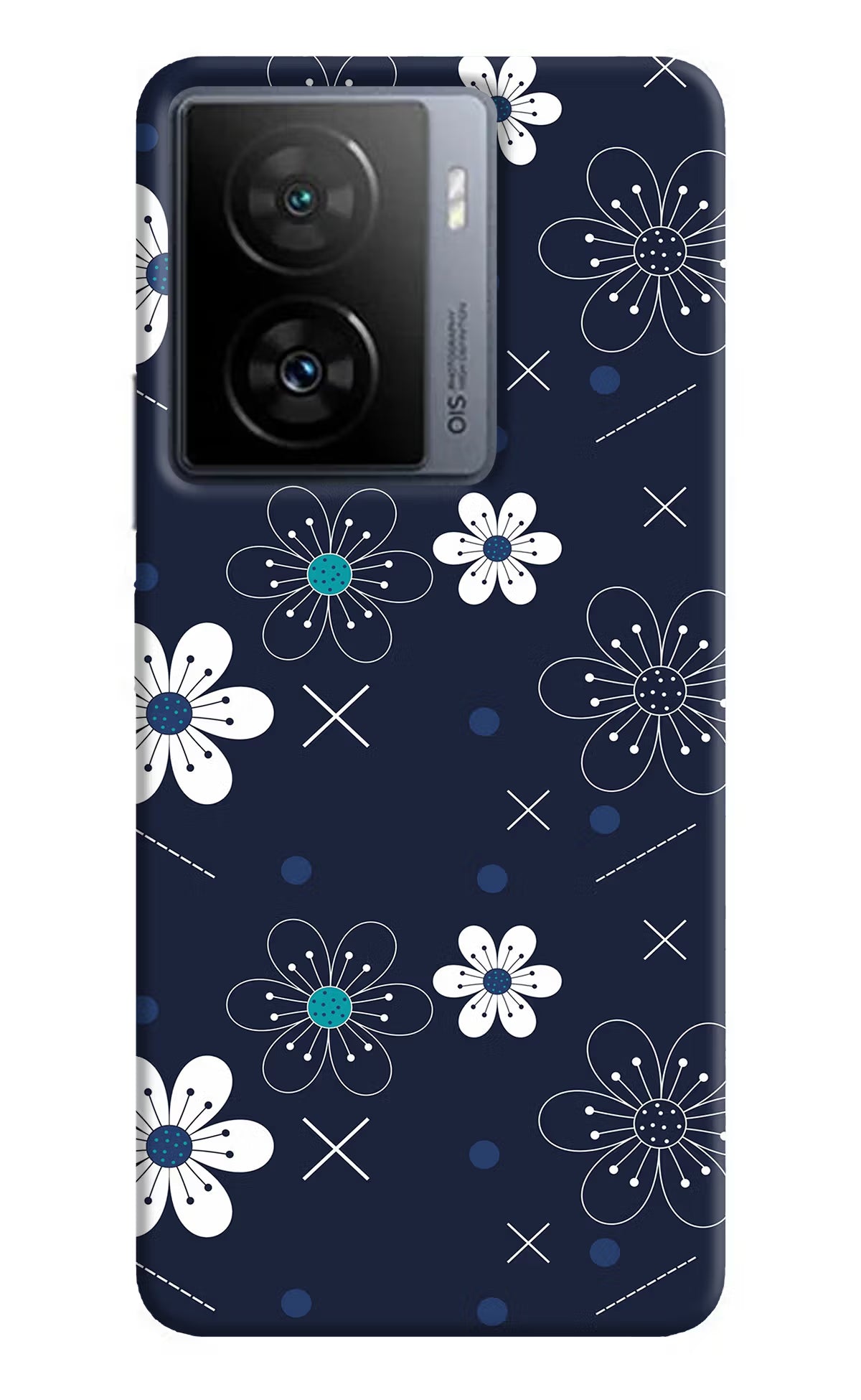 Flowers iQOO Z7s 5G Back Cover - Flowers iQOO Z7s 5G Back Cover Flowers iQOO Z7s 5G Back Cover