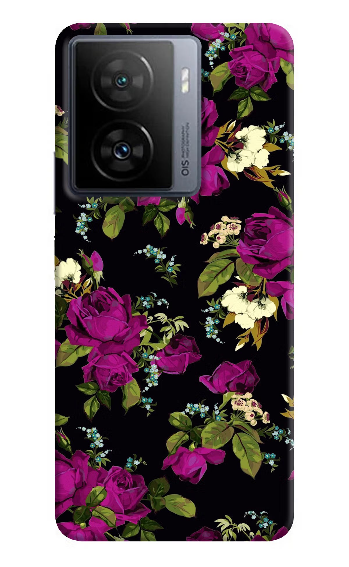 Flowers iQOO Z7s 5G Back Cover - Flowers iQOO Z7s 5G Back Cover Flowers iQOO Z7s 5G Back Cover