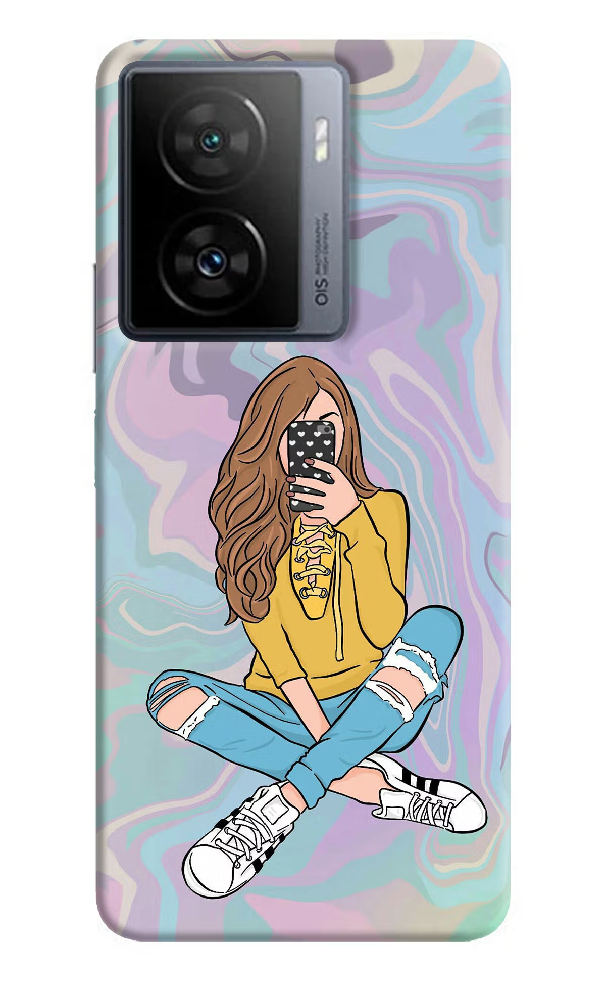 Selfie Girl iQOO Z7s 5G Back Cover - Selfie Girl iQOO Z7s 5G Back Cover Selfie Girl iQOO Z7s 5G Back Cover