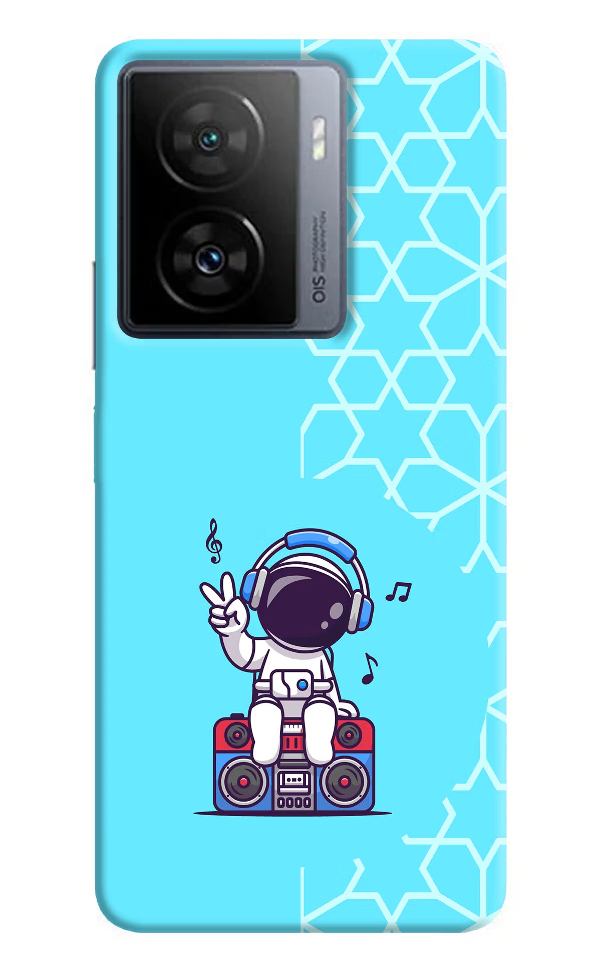 Cute Astronaut Chilling iQOO Z7s 5G Back Cover - Cute Astronaut Chilling iQOO Z7s 5G Back Cover Cute Astronaut Chilling iQOO Z7s 5G Back Cover