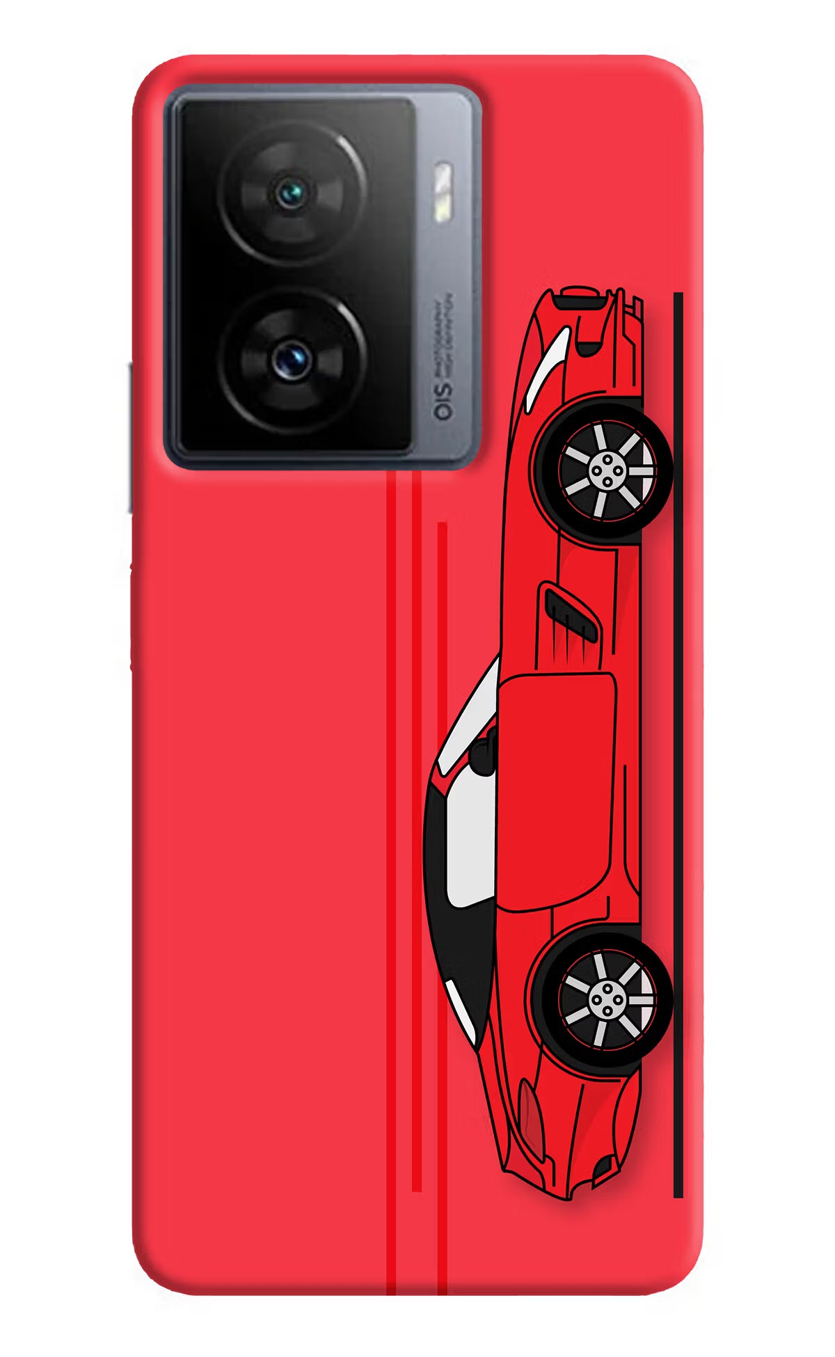 Red Velocity iQOO Z7s 5G Back Cover - Red Velocity iQOO Z7s 5G Back Cover Red Velocity iQOO Z7s 5G Back Cover