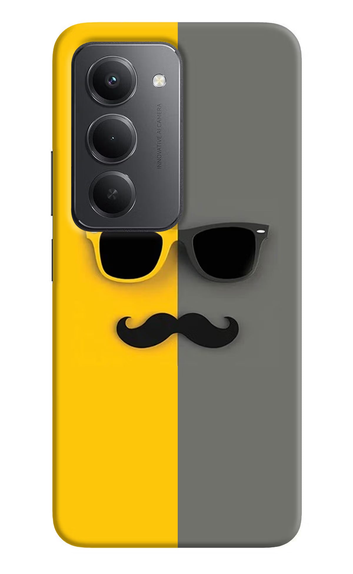 Sunglasses with Mustache Redmi 15 5G Back Cover - Sunglasses with Mustache Redmi 15 5G Back Cover Sunglasses with Mustache Redmi 15 5G Back Cover