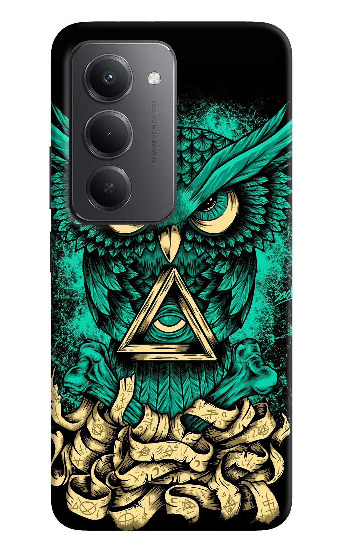 Green Owl Redmi 15 5G Back Cover - Green Owl Redmi 15 5G Back Cover Green Owl Redmi 15 5G Back Cover