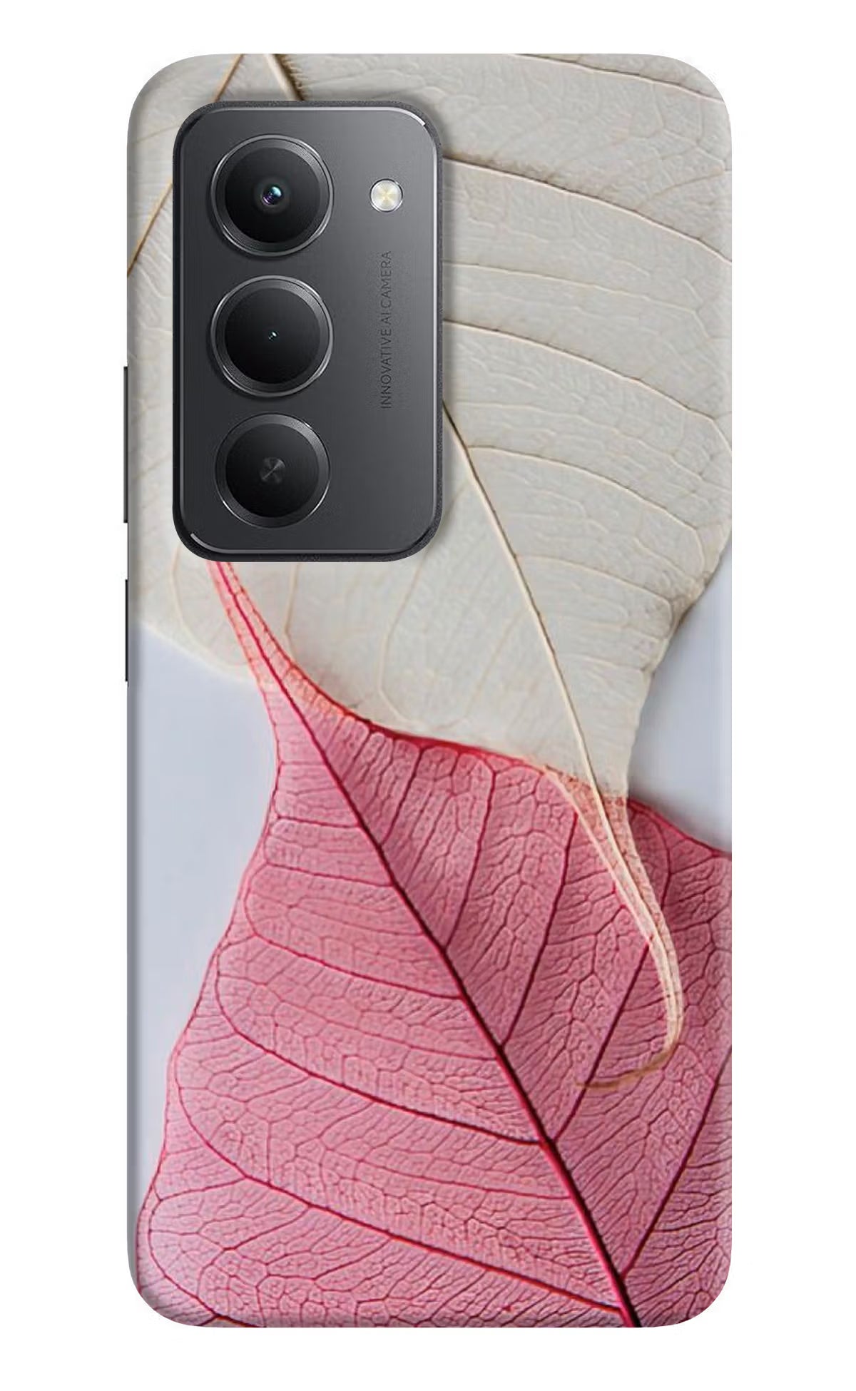 White Pink Leaf Redmi 15 5G Back Cover - White Pink Leaf Redmi 15 5G Back Cover White Pink Leaf Redmi 15 5G Back Cover