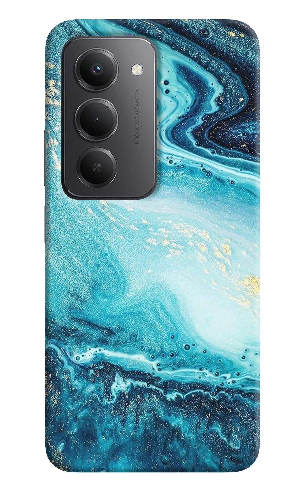 Blue Glitter Marble Redmi 15 5G Back Cover - Blue Glitter Marble Redmi 15 5G Back Cover Blue Glitter Marble Redmi 15 5G Back Cover
