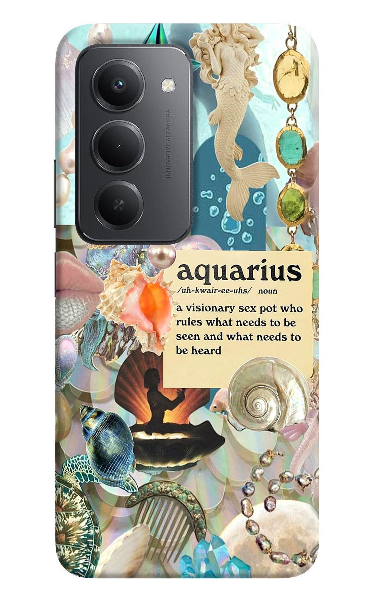 Aquarius Zodiac Redmi 15 5G Back Cover - Aquarius Zodiac Redmi 15 5G Back Cover Aquarius Zodiac Redmi 15 5G Back Cover