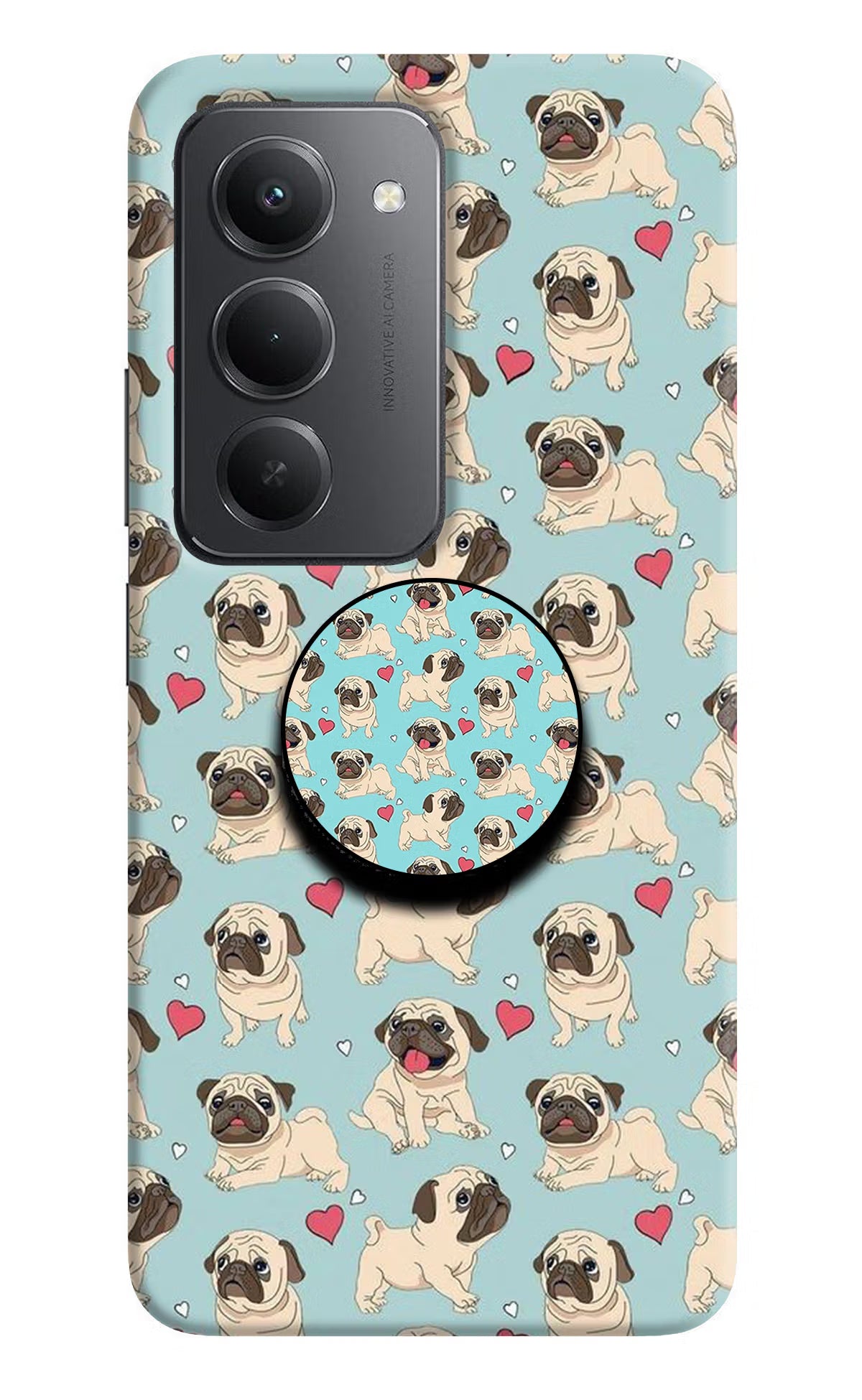 Pug Dog Redmi 15 5G Pop Case - Pug Dog Redmi 15 5G Pop Case Pug Dog Redmi 15 5G Pop Case
