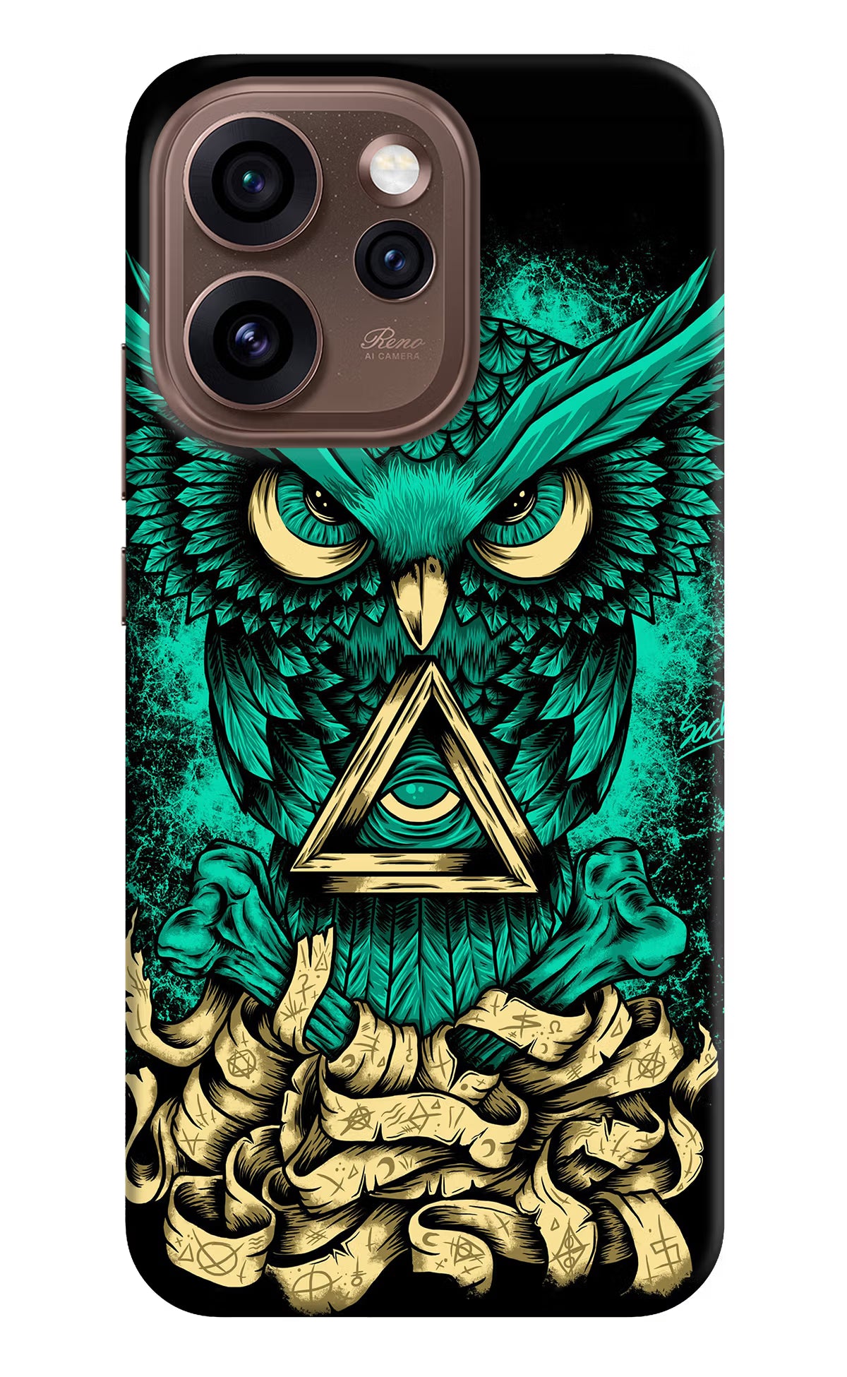 Green Owl Oppo Reno15 Pro 5G Back Cover - Green Owl Oppo Reno15 Pro 5G Back Cover Green Owl Oppo Reno15 Pro 5G Back Cover