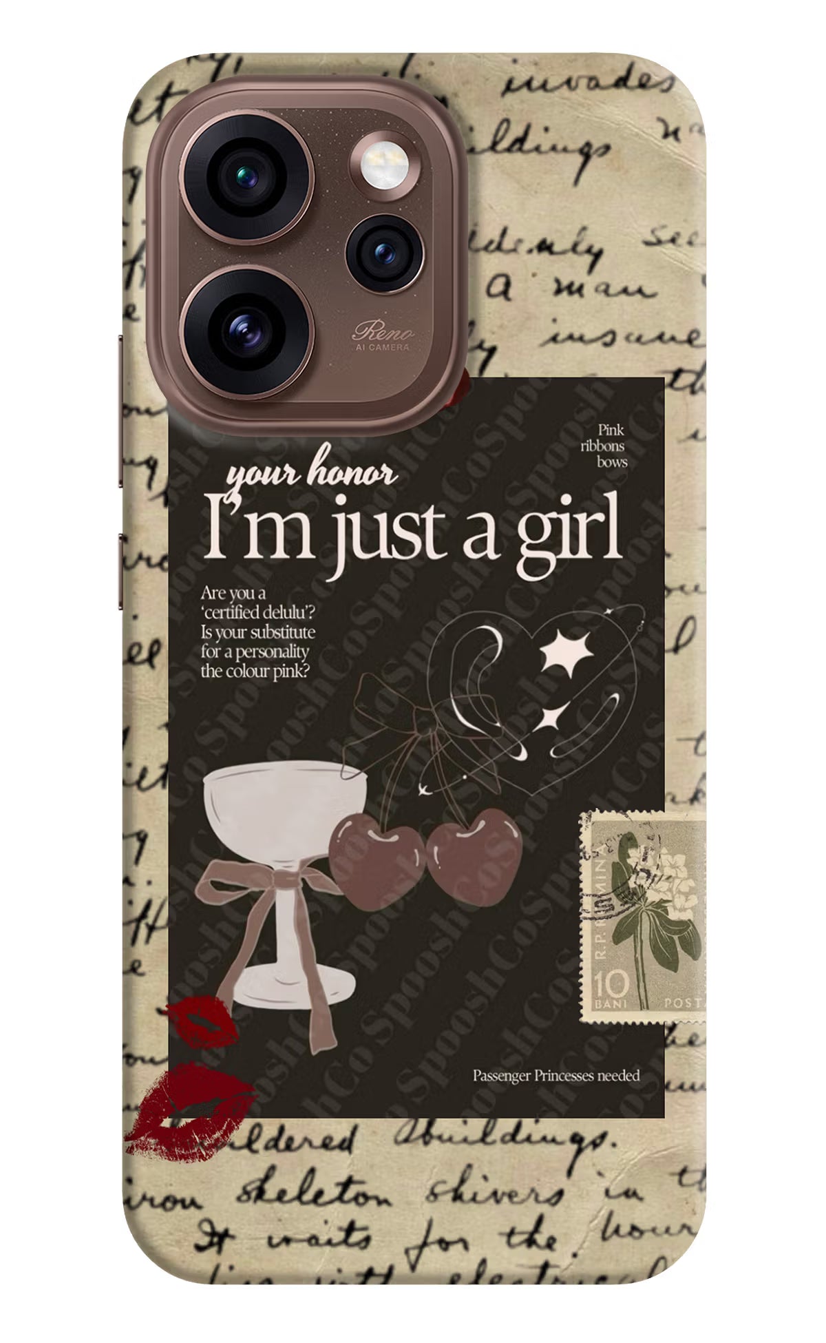 I am just a girl Oppo Reno15 Pro 5G Back Cover - I am just a girl Oppo Reno15 Pro 5G Back Cover I am just a girl Oppo Reno15 Pro 5G Back Cover