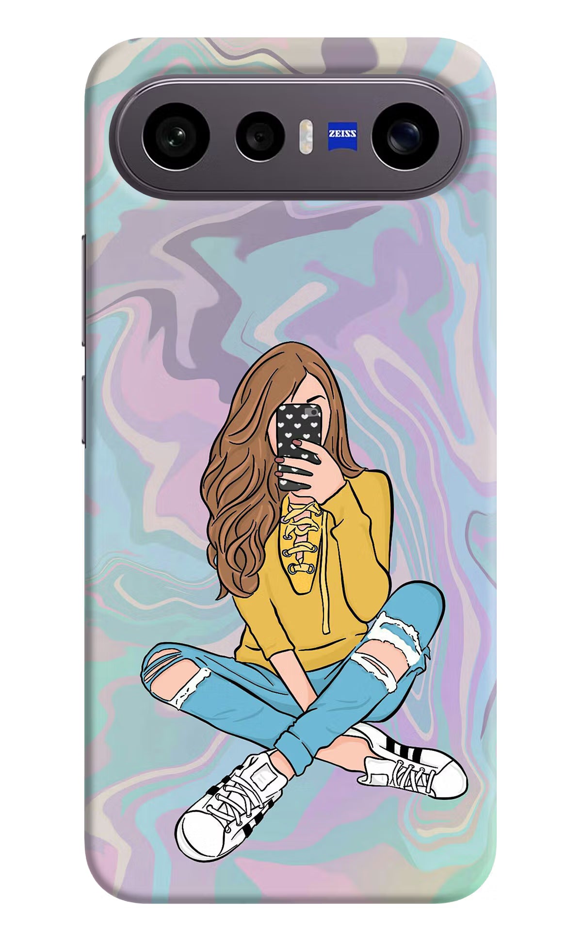 Selfie Girl Vivo X300 FE 5G Back Cover - Selfie Girl Vivo X300 FE 5G Back Cover Selfie Girl Vivo X300 FE 5G Back Cover