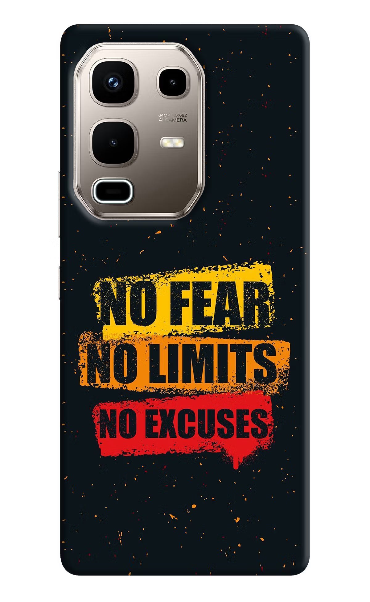 No Fear No Limits No Excuse Infinix Note 50s 5G Plus Back Cover - No Fear No Limits No Excuse Infinix Note 50s 5G Plus Back Cover No Fear No Limits No Excuse Infinix Note 50s 5G Plus Back Cover