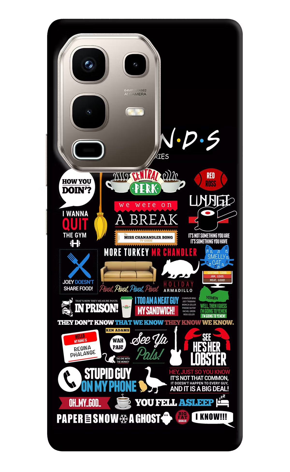 FRIENDS Infinix Note 50s 5G Plus Back Cover - FRIENDS Infinix Note 50s 5G Plus Back Cover FRIENDS Infinix Note 50s 5G Plus Back Cover