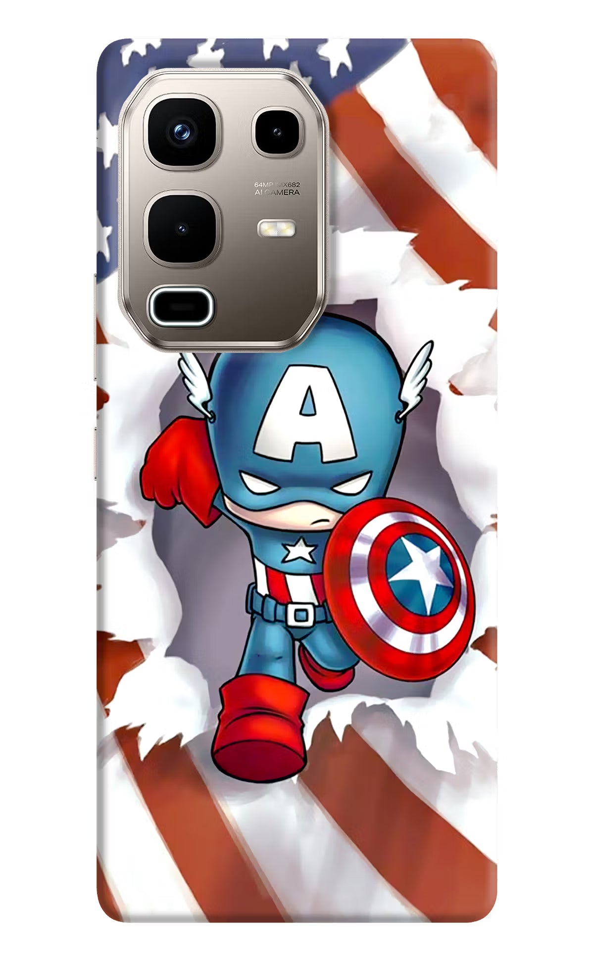 Captain America Infinix Note 50s 5G Plus Back Cover - Captain America Infinix Note 50s 5G Plus Back Cover Captain America Infinix Note 50s 5G Plus Back Cover