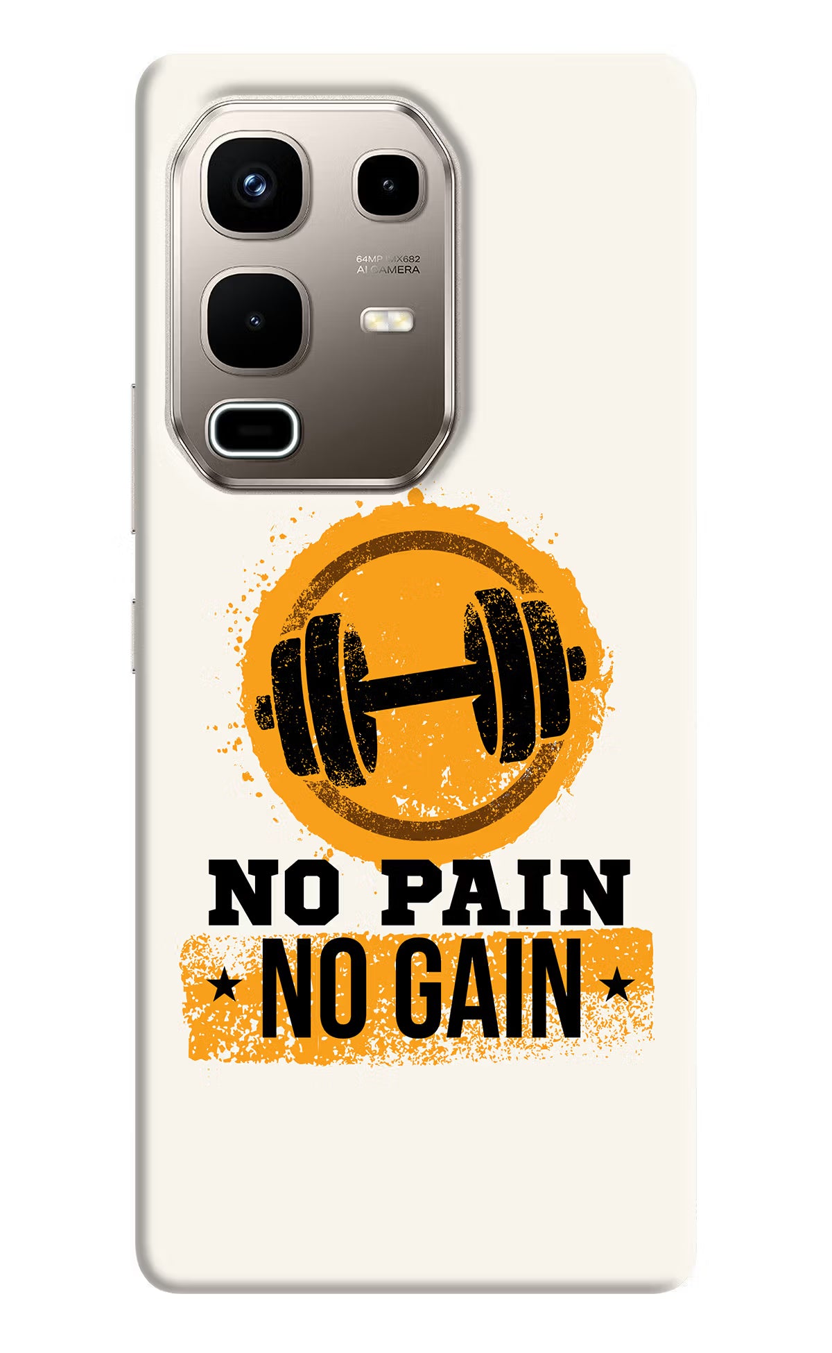No Pain No Gain Infinix Note 50s 5G Plus Back Cover - No Pain No Gain Infinix Note 50s 5G Plus Back Cover No Pain No Gain Infinix Note 50s 5G Plus Back Cover