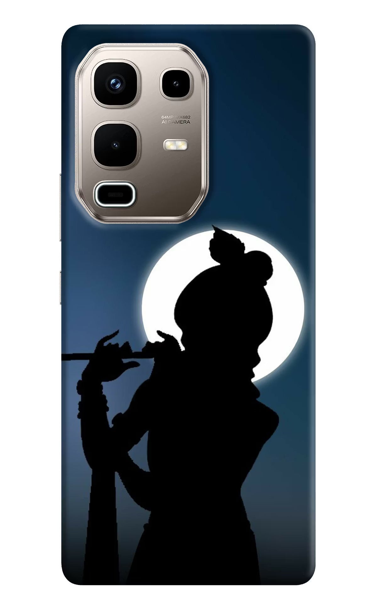 Shri Krishna Silhouette Infinix Note 50s 5G Plus Back Cover - Shri Krishna Silhouette Infinix Note 50s 5G Plus Back Cover Shri Krishna Silhouette Infinix Note 50s 5G Plus Back Cover