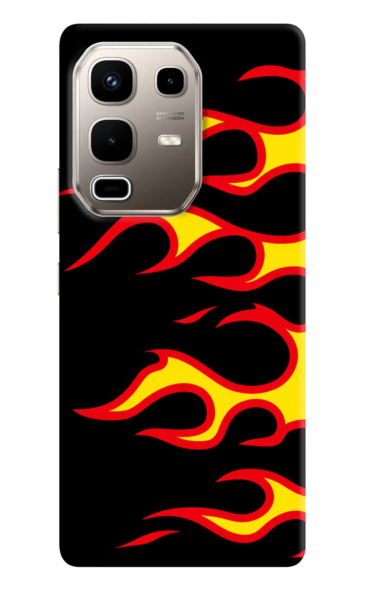 Side Sweep Flames Infinix Note 50s 5G Plus Back Cover - Side Sweep Flames Infinix Note 50s 5G Plus Back Cover Side Sweep Flames Infinix Note 50s 5G Plus Back Cover