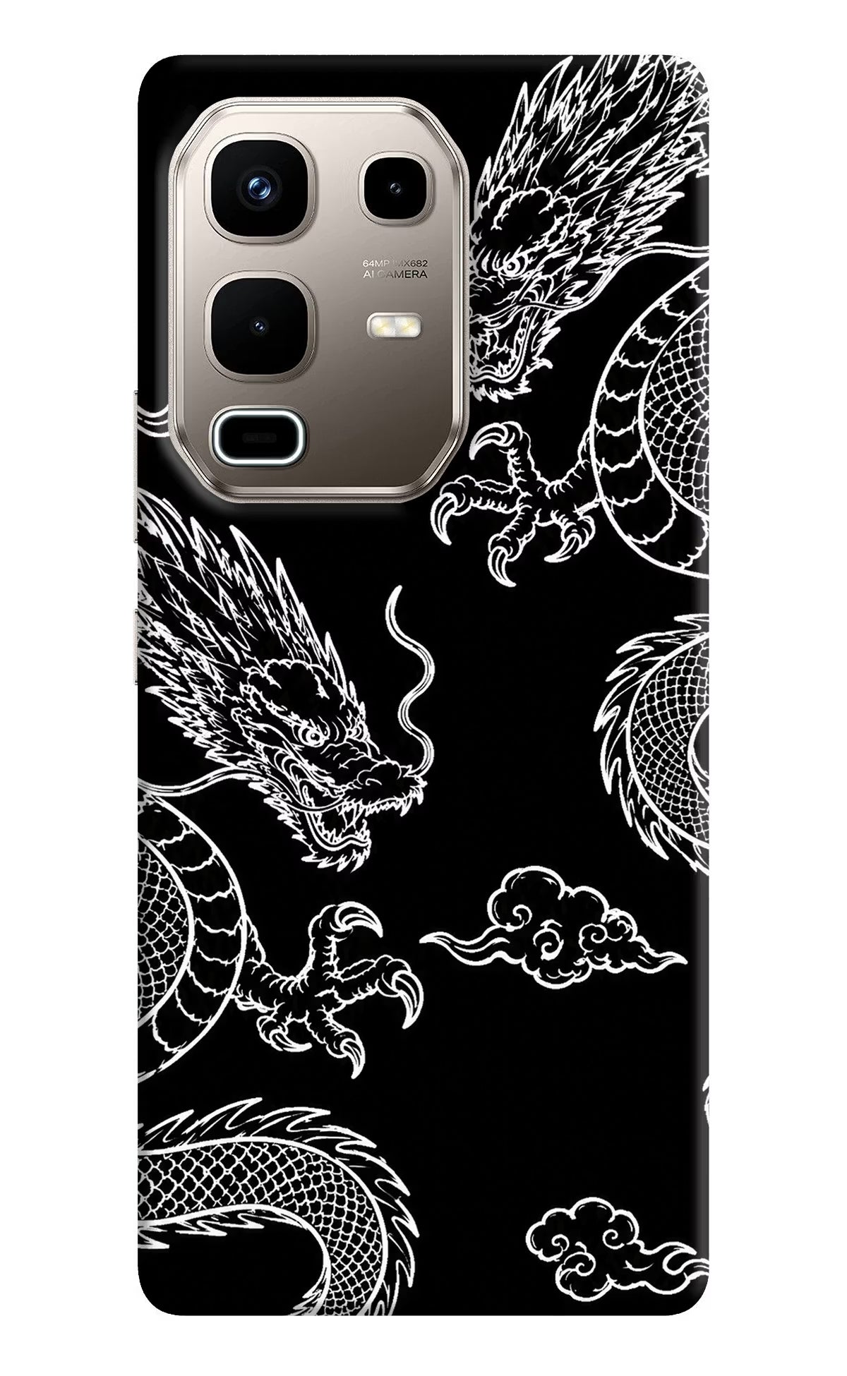 Twin Dragons Infinix Note 50s 5G Plus Back Cover - Twin Dragons Infinix Note 50s 5G Plus Back Cover Twin Dragons Infinix Note 50s 5G Plus Back Cover