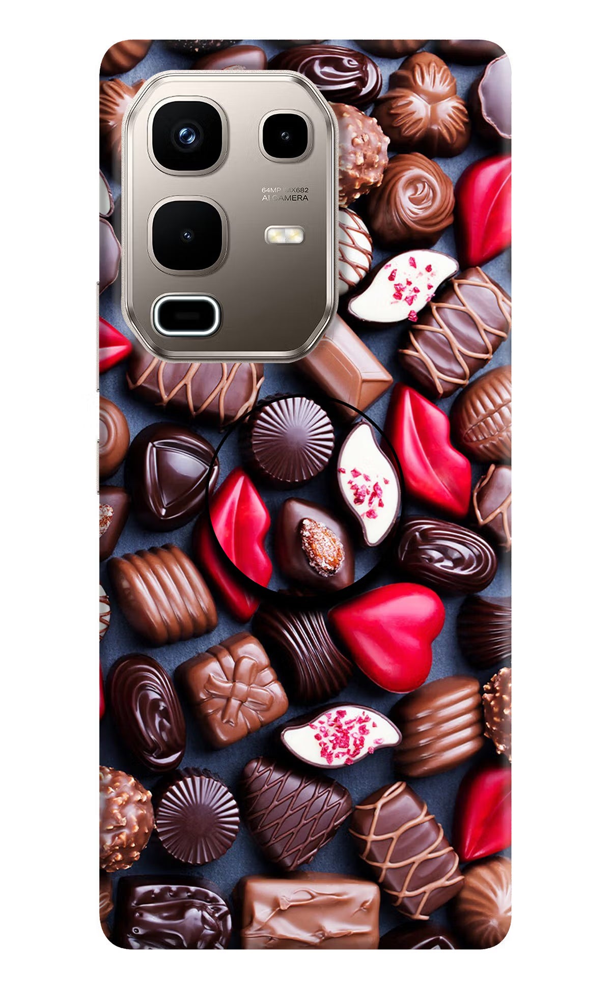 Chocolates Infinix Note 50s 5G Plus Pop Case - Chocolates Infinix Note 50s 5G Plus Pop Case Chocolates Infinix Note 50s 5G Plus Pop Case