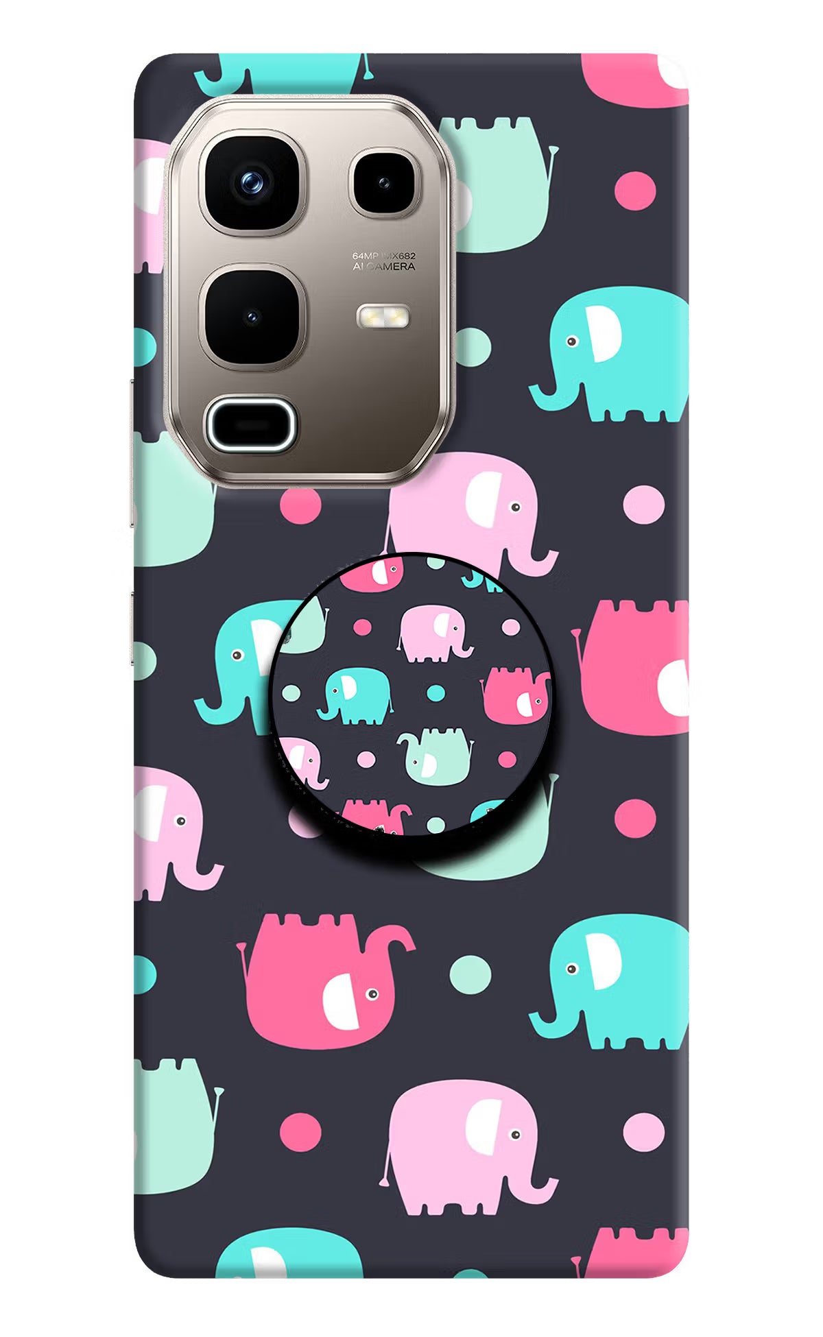 Baby Elephants Infinix Note 50s 5G Plus Pop Case - Baby Elephants Infinix Note 50s 5G Plus Pop Case Baby Elephants Infinix Note 50s 5G Plus Pop Case