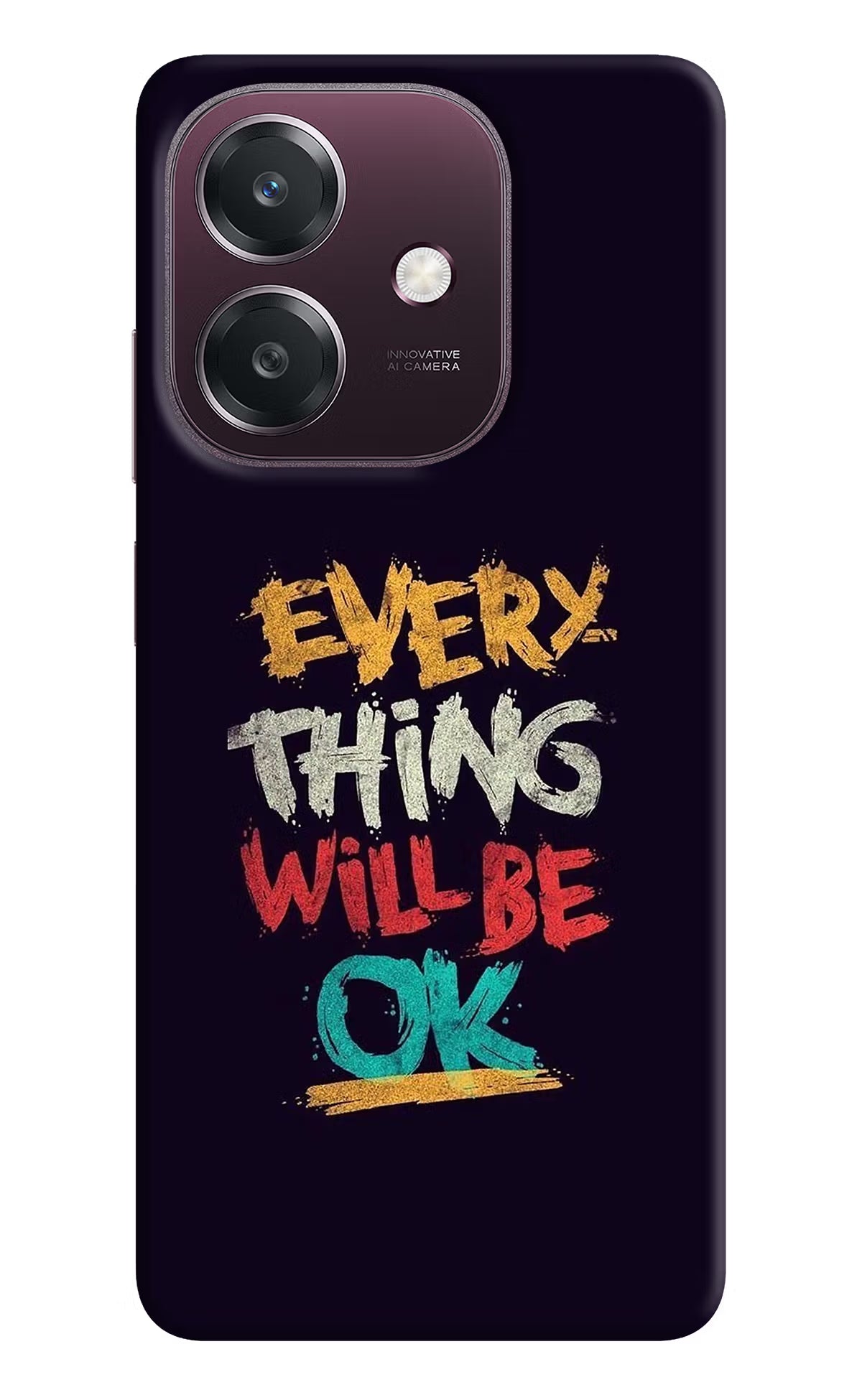 Everything Will Be Ok Oppo A3 5G Back Cover - Everything Will Be Ok Oppo A3 5G Back Cover Everything Will Be Ok Oppo A3 5G Back Cover