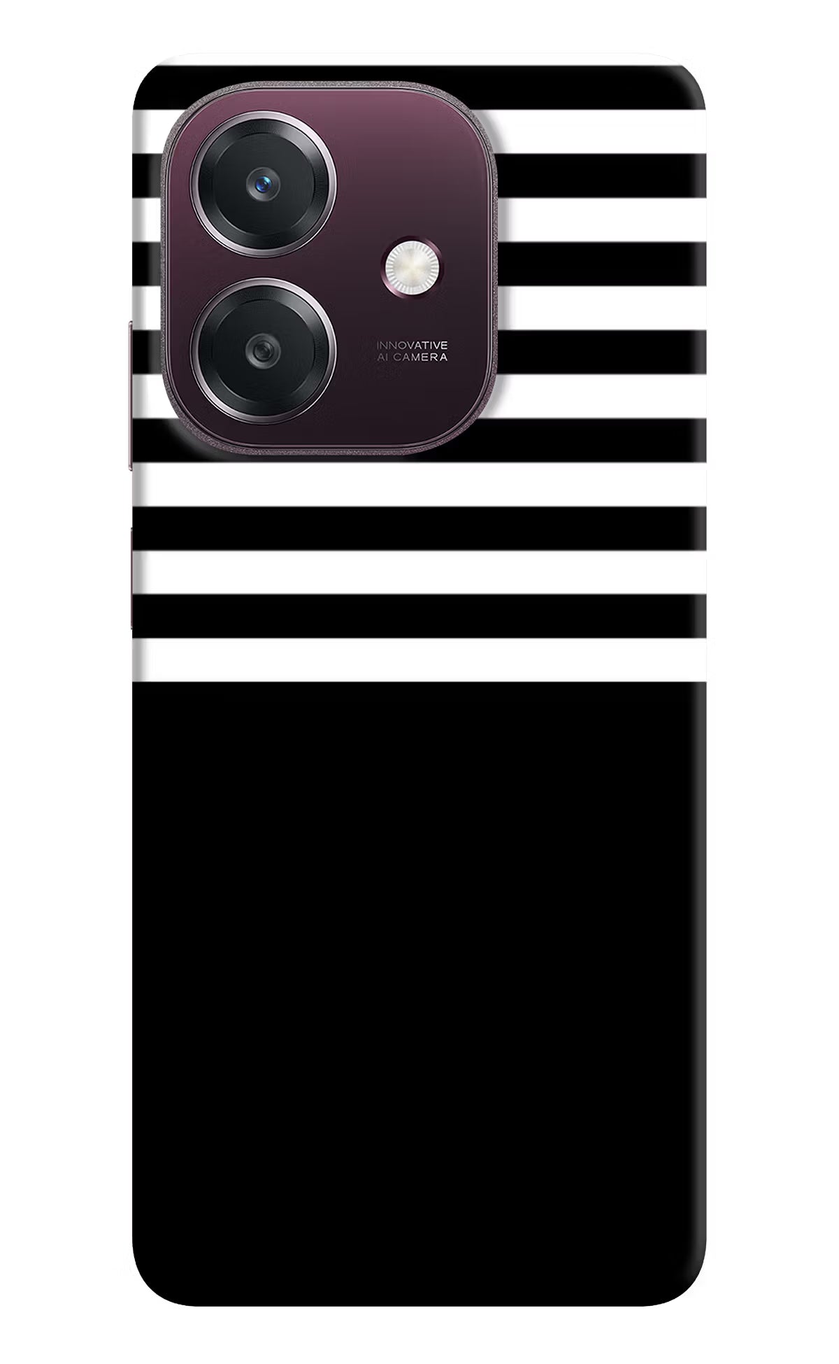 Black and White Print Oppo A3 5G Back Cover - Black and White Print Oppo A3 5G Back Cover Black and White Print Oppo A3 5G Back Cover
