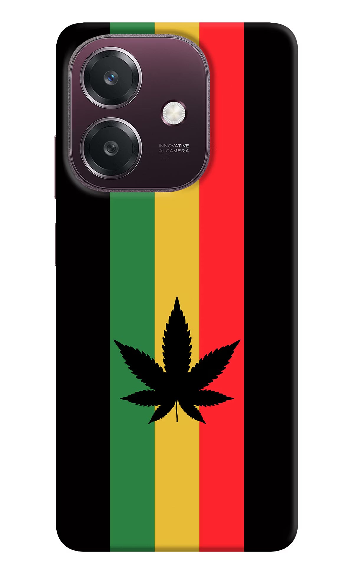 Weed Flag Oppo A3 5G Back Cover - Weed Flag Oppo A3 5G Back Cover Weed Flag Oppo A3 5G Back Cover
