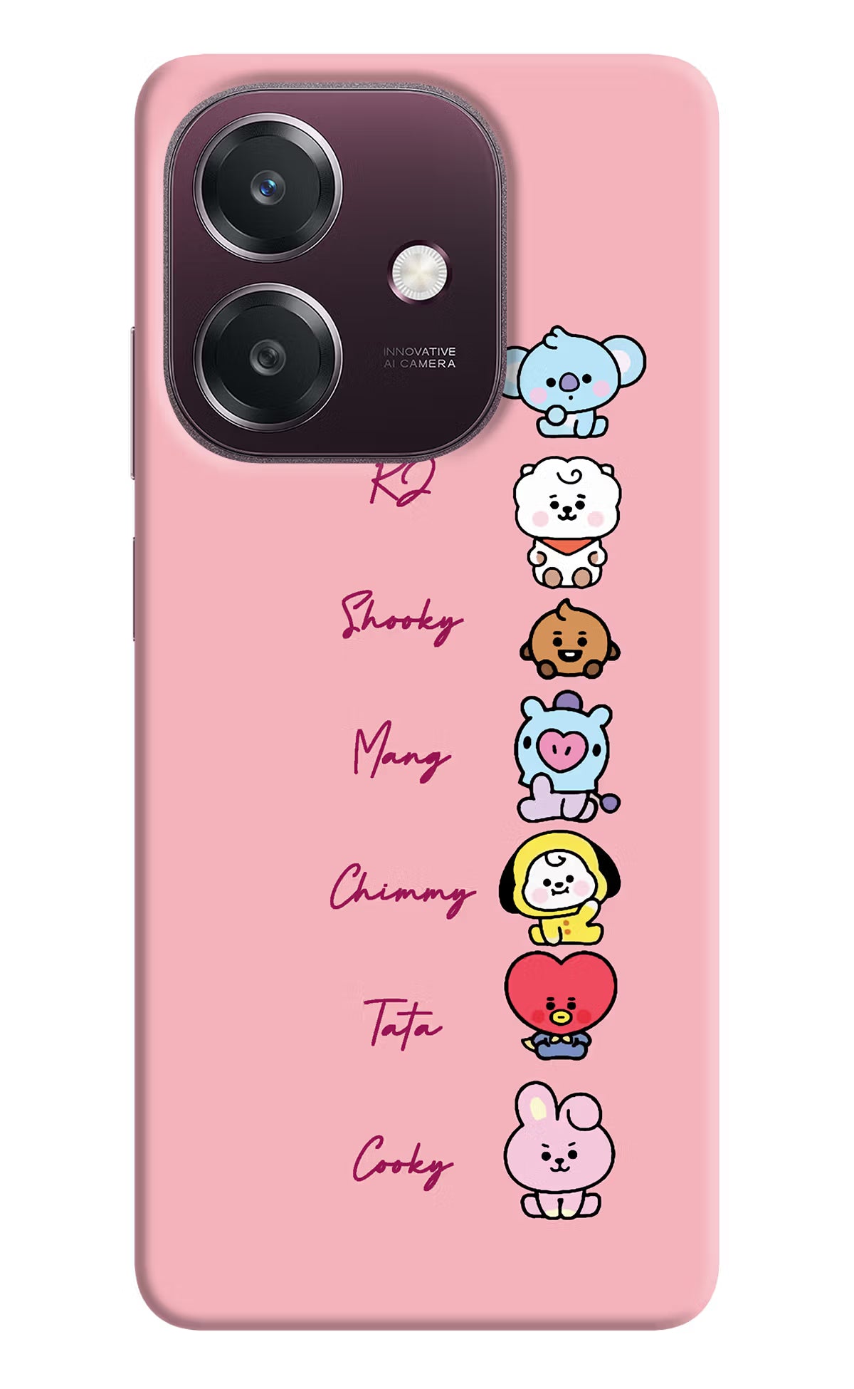 BTS names Oppo A3 5G Back Cover - BTS names Oppo A3 5G Back Cover BTS names Oppo A3 5G Back Cover