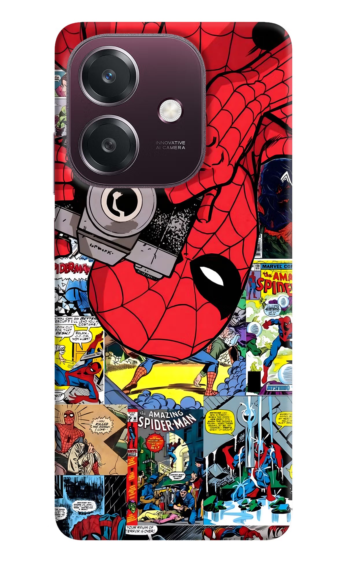 Spider Man Oppo A3 5G Back Cover - Spider Man Oppo A3 5G Back Cover Spider Man Oppo A3 5G Back Cover